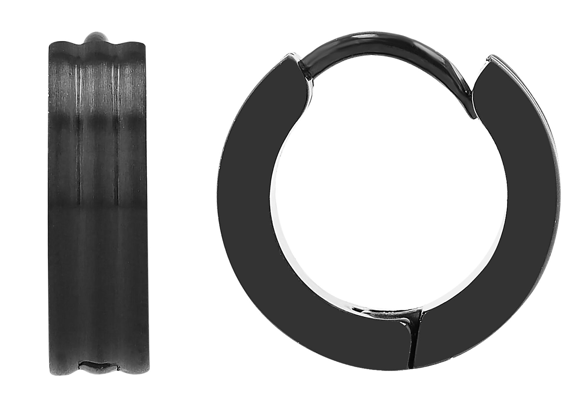 Adelia´s Klappcreolen »Unisex Ohrringe – Klappcreole aus Edelstahl« Geschenkidee: zeitlos und vielseitig