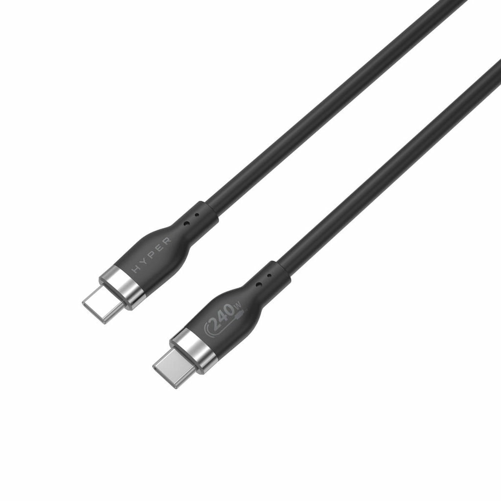 TARGUS USB-Kabel "Silicone USB-C Lade-Kabel 2 m 240W", 200cmcm, schwarz, Kabel
