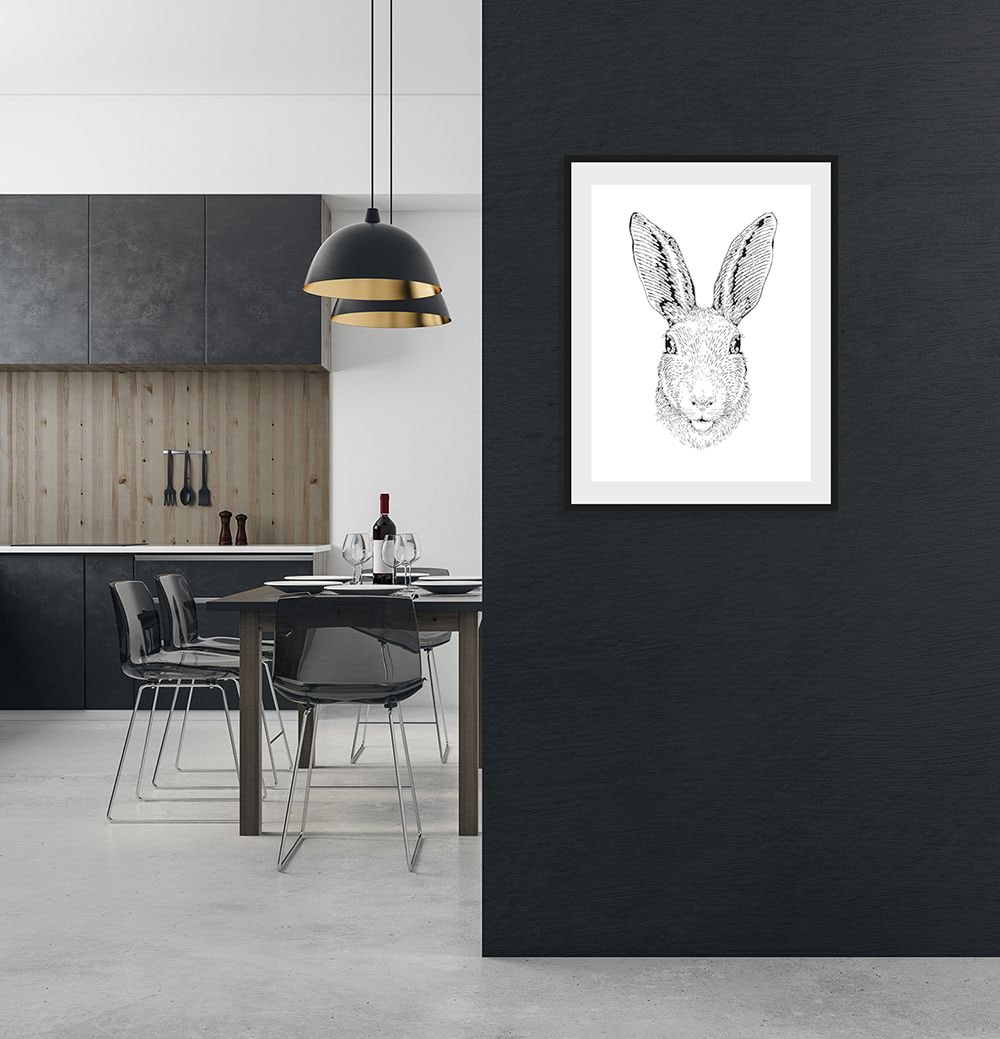 queence Paveikslas »Tyra« Hase-Hasen-Schwarz-W...