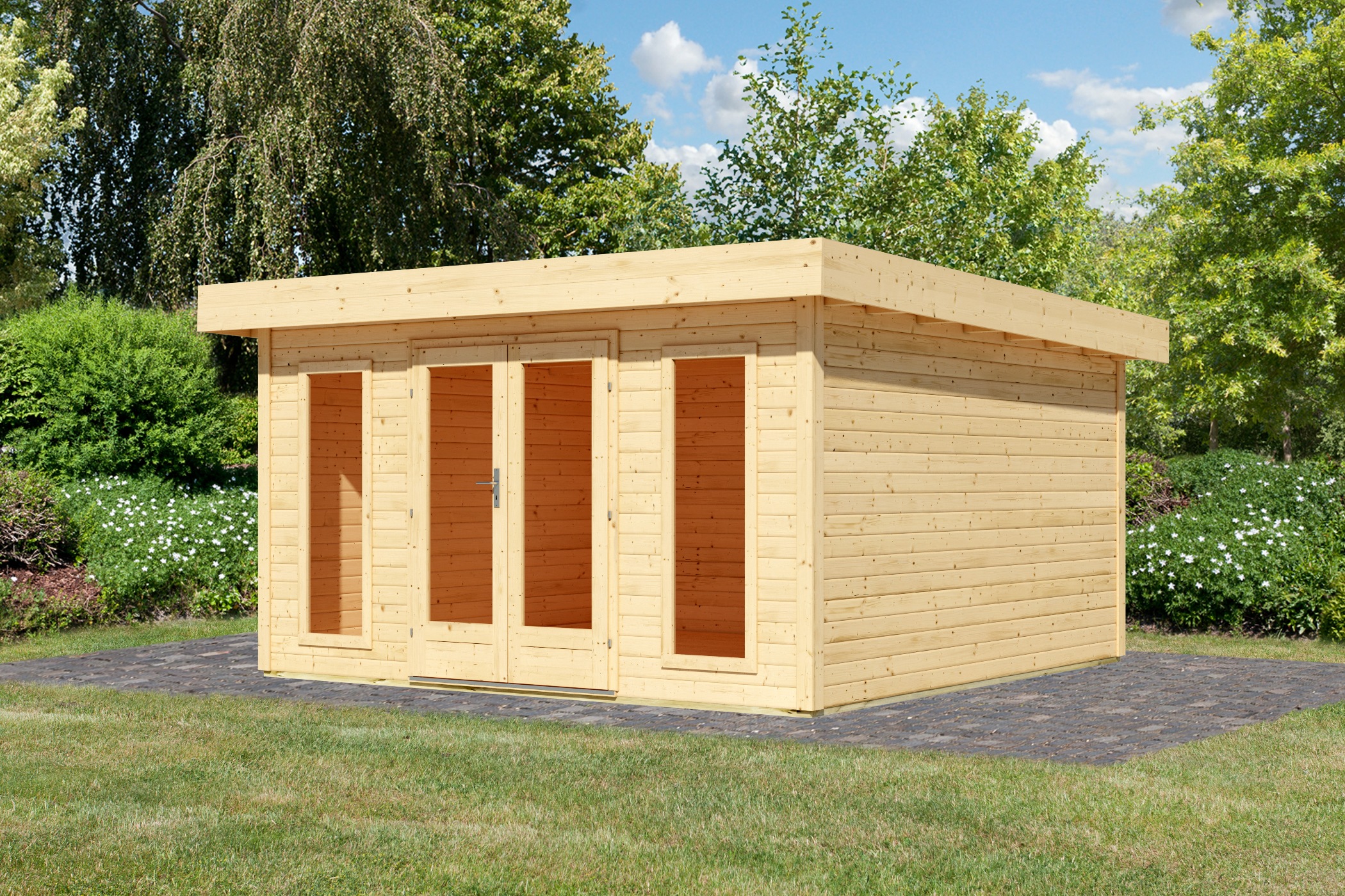 Karibu Gartenhaus »Neuklostersee«, aus hochwertiger nordischer Fichte