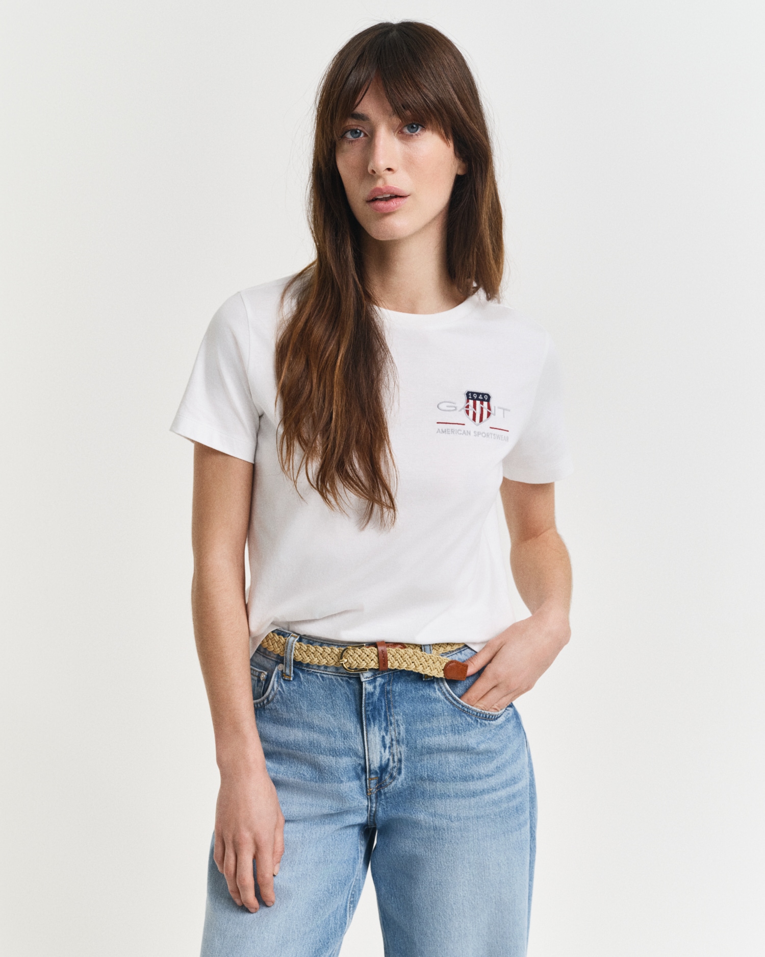 Gant T-Shirt "REG ARCHIVE SHIELD SS T-SHIRT" Stickerei, Rundhals günstig online kaufen