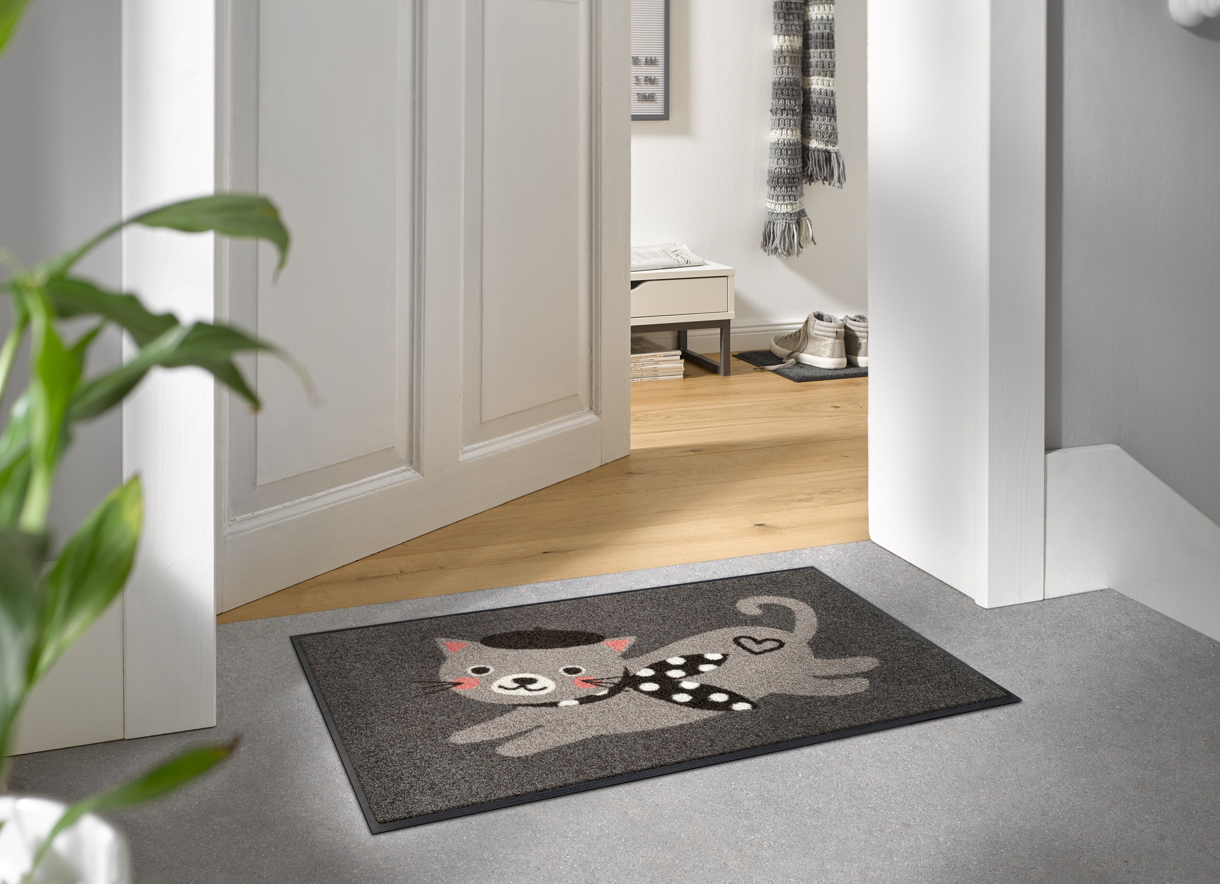 wash+dry by Kleen-Tex Fußmatte "Madame Minou" rechteckig 7 mm Höhe