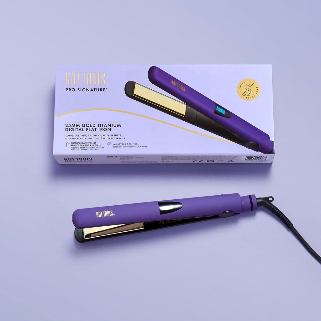 HOT TOOLS Glätteisen »HTST2578UKE PRO SIGNATURE GOLD TITAN«, Gold-Titanium Beschichtung