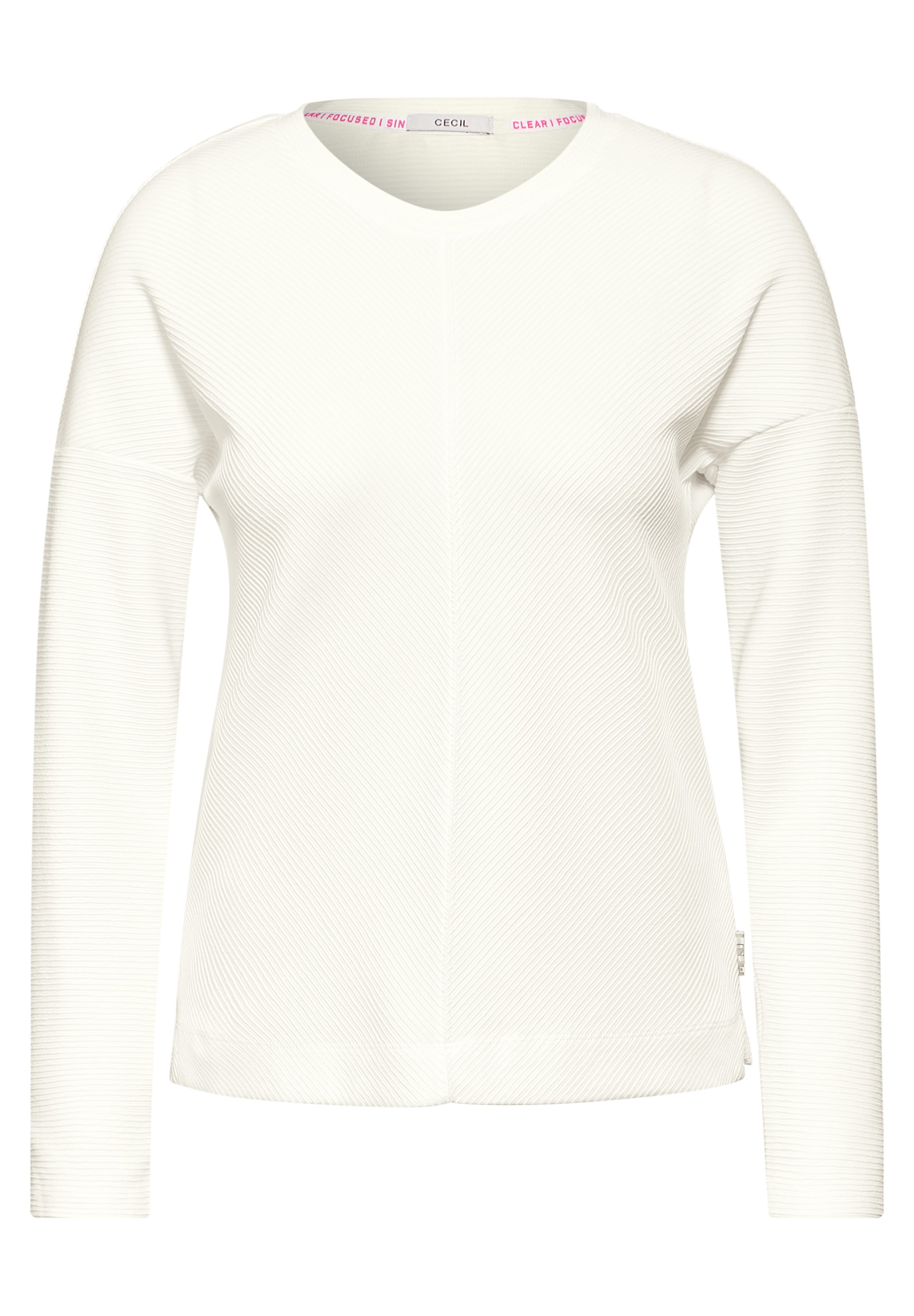 Cecil Langarmshirt, mit Streifen-Struktur