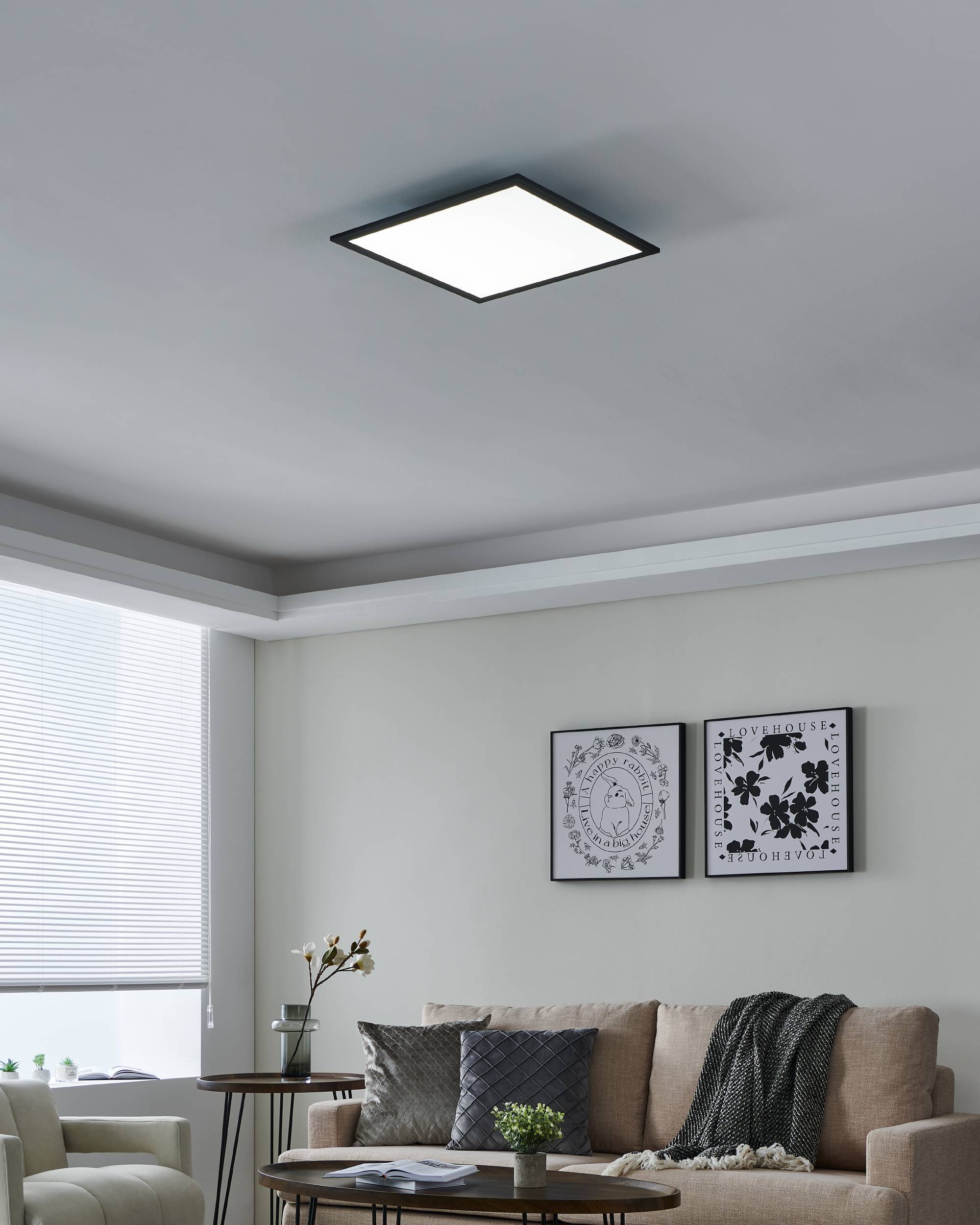 EGLO LED-Deckenleuchte »SALOBRENA-Z«,  in schwarz aus Alu / inkl. LED fest integriert - 21,5 Watt
