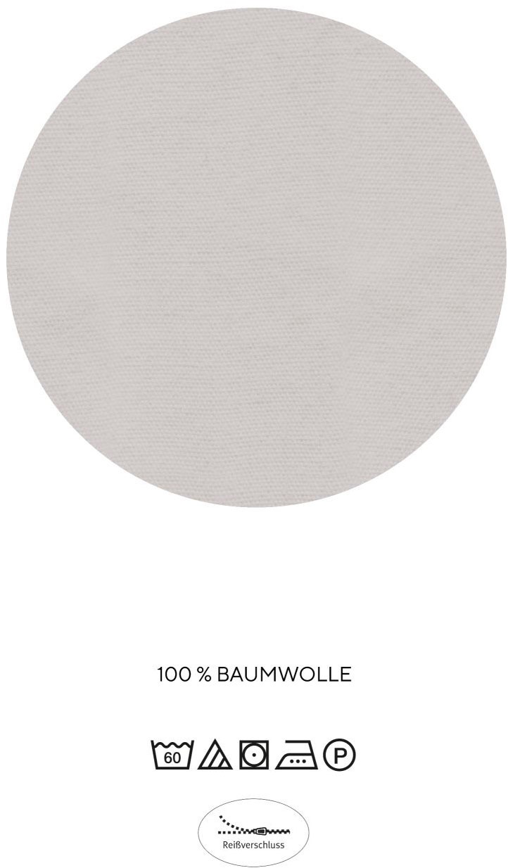 Biberna Bettwäsche »620500« 2 feiner Glanz + weicher Griff, pflegeleicht, ganzjährig einsetzbar, RV