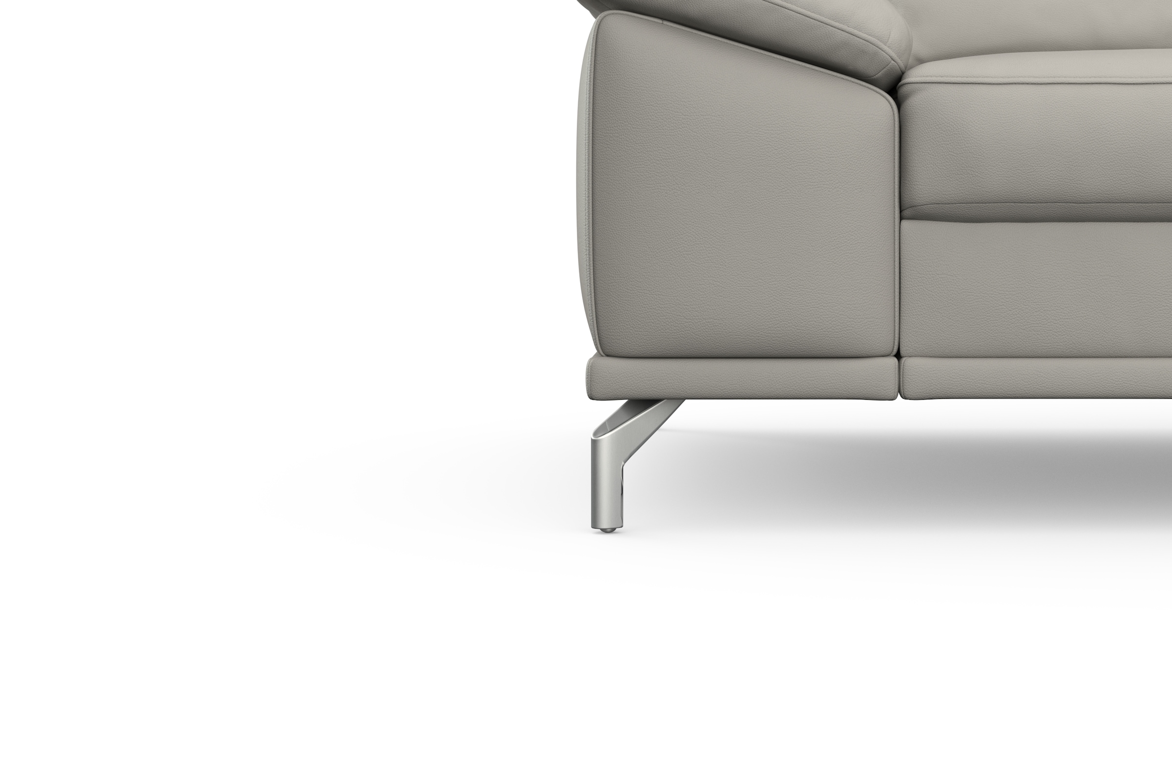 sit&more Ecksofa »Cabrio L-Form, mit Sitztiefenverstellung, Arm- und Kopfteilverstellung«, 2 Nierenkissen, Federkern, optional Bettfunktion und Stauraum