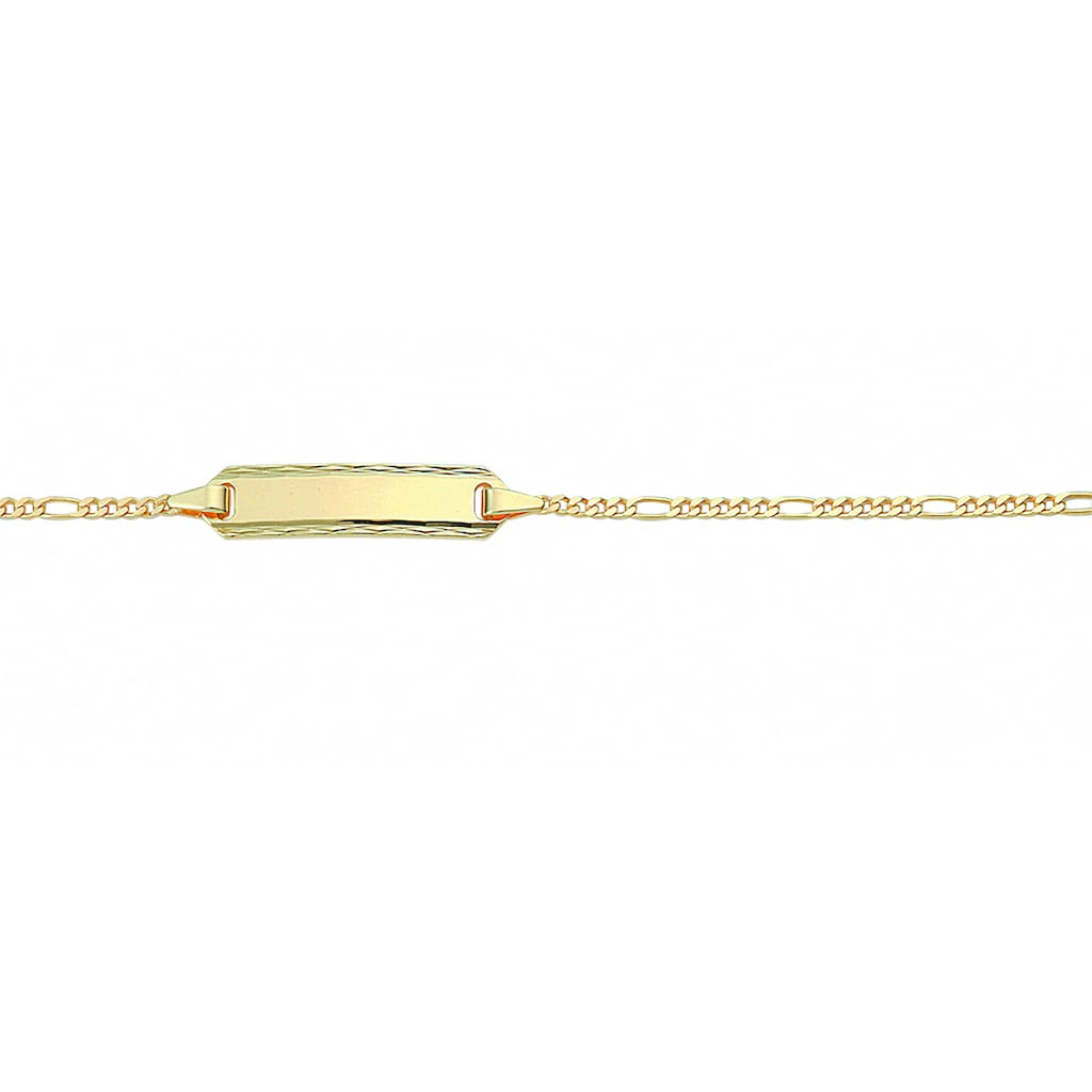 Adelia´s Goldarmband »Damen Goldschmuck 333 Gold Figaro Armband 14 cm« 333 Gold Figarokette Goldschmuck für Damen