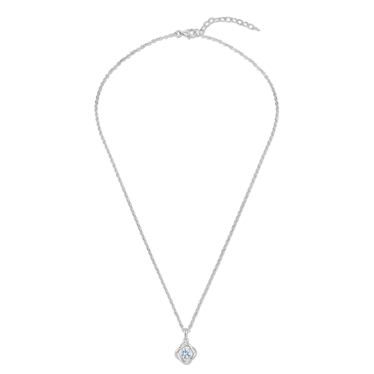 Kette mit Anhänger RAFAELA DONATA "RD6001", silber, Halsketten, Damen, 42,0cm Basiskette + 7,0cm Verlängerung, mit Spinell (synth.) 2