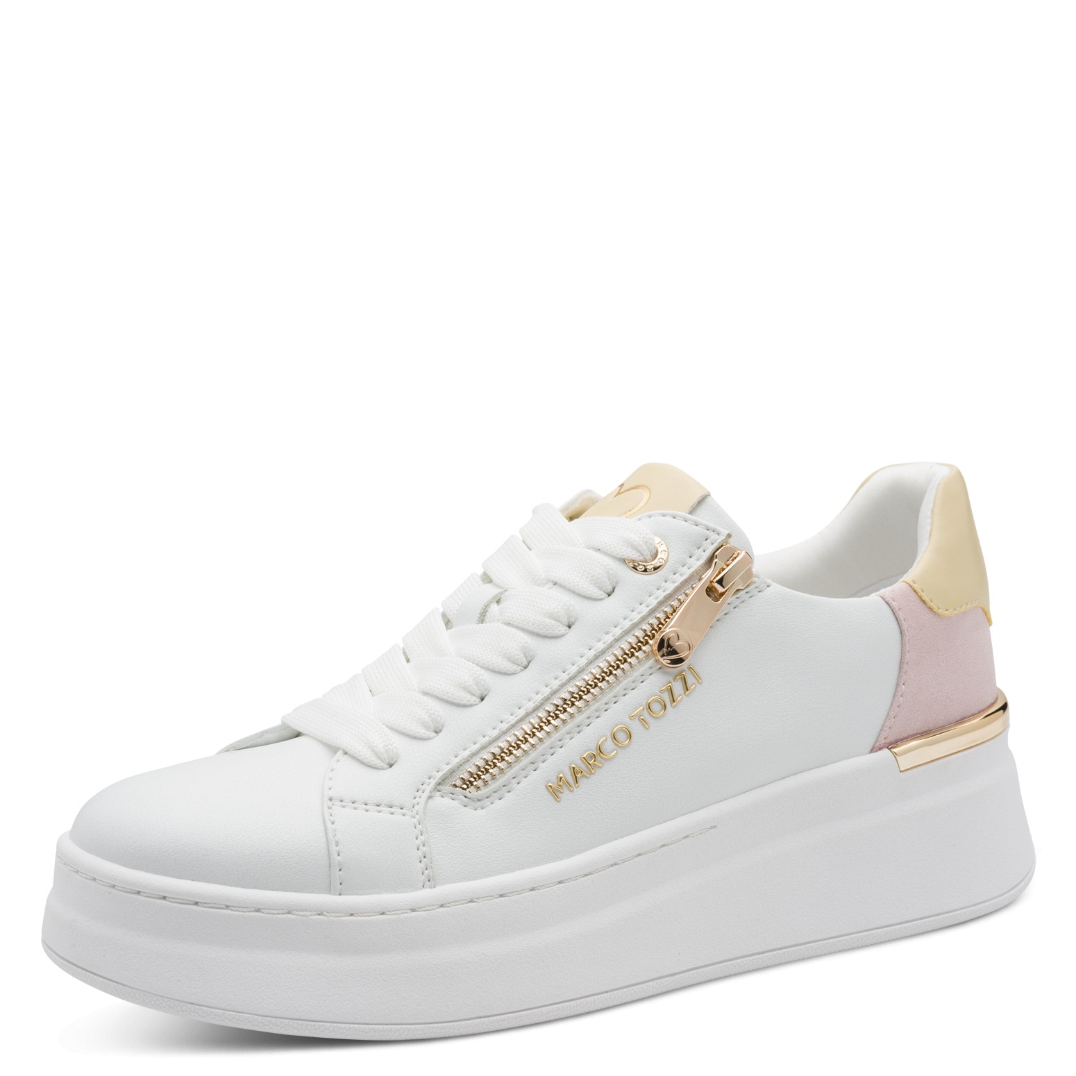 MARCO TOZZI Plateausneaker Freizeitschuh, Halbschuh, Schnürschuh mit Außenr günstig online kaufen