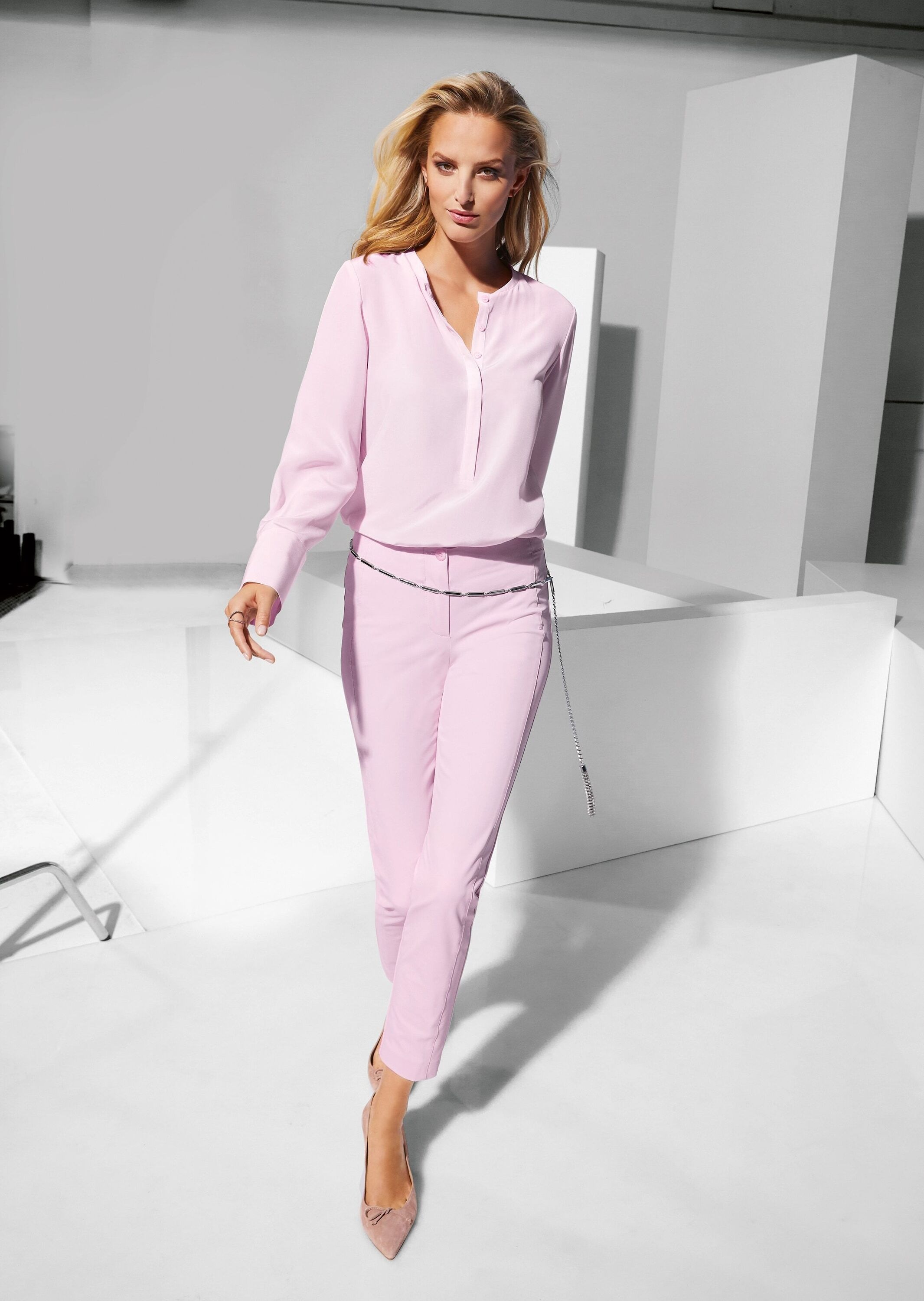 MADELEINE Stoffhose »Hose Schlanke Stretch-Hose mit Vichy-Karo«  hoher Tragekomfort durch Stretchanteil