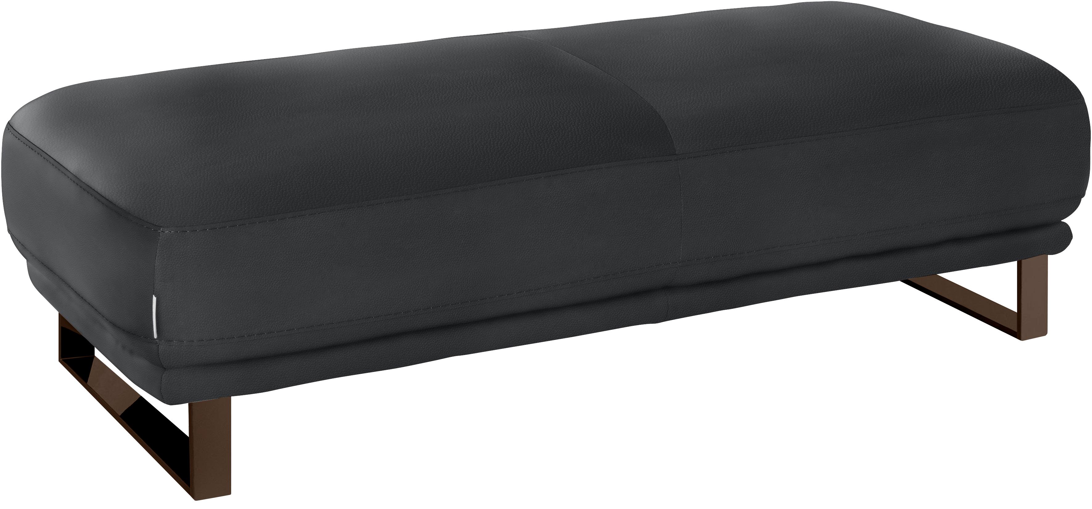 Thumbnail - W.SCHILLIG Hocker "montanaa" mit Metallkufen in Bronze pulverbeschichtet, Breite 141 cm