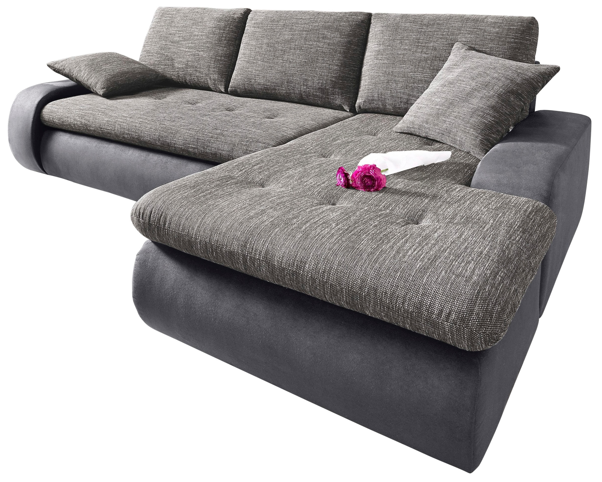 TRENDMANUFAKTUR Ecksofa "Indie, modern und bequem, Materialmix, OTTOs Choic günstig online kaufen