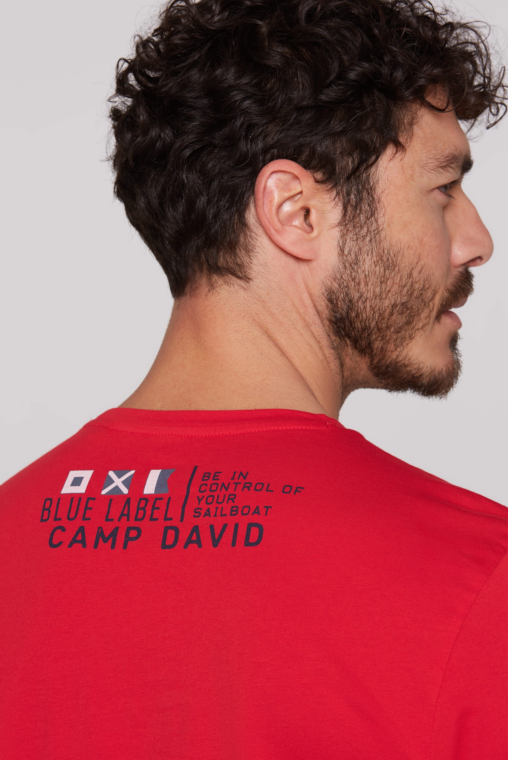 CAMP DAVID Rundhalsshirt, aus Baumwolle