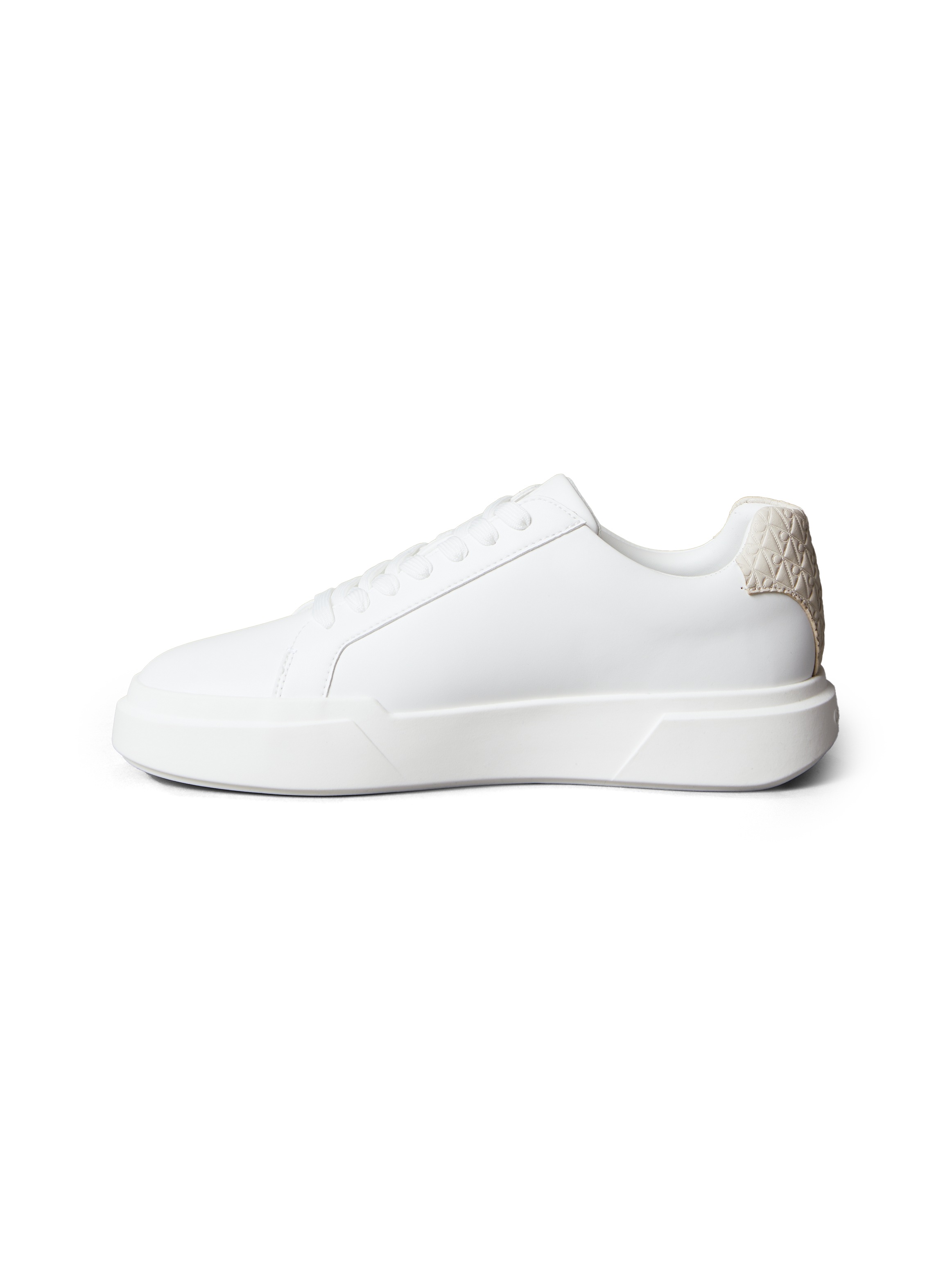 Calvin Klein Sneaker »CHUNKY CUPSOLE LACEUP LTH BT AOP«  Halbschuh, Freizeitschuh, Schnürschuh mit geprägtem Fersenbereich