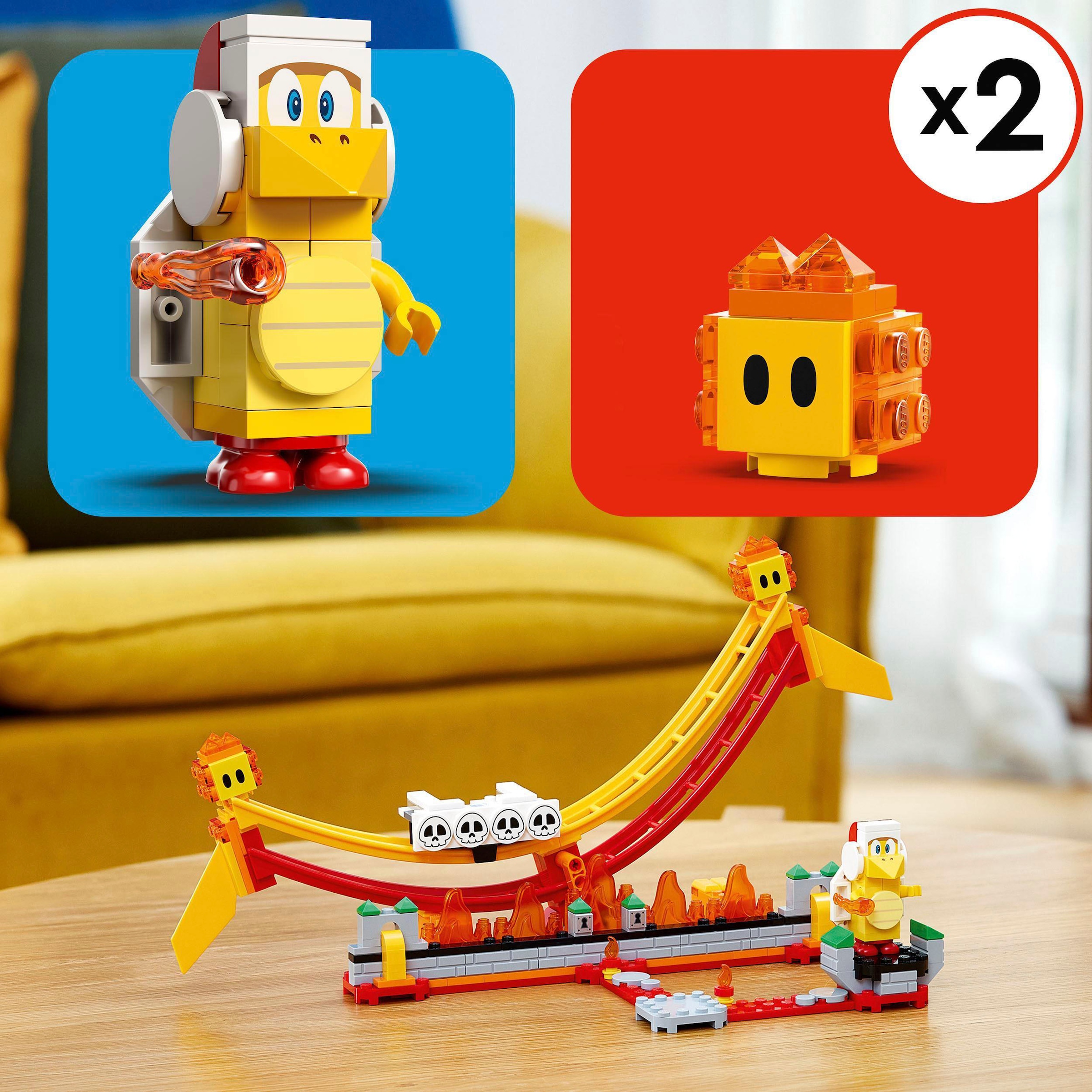 LEGO® Konstruktionsspielsteine »Lavawelle-Fahrgeschäft – Erweiterungsset (71416), LEGO® Super Mario«, (218 St.), Made in Europe