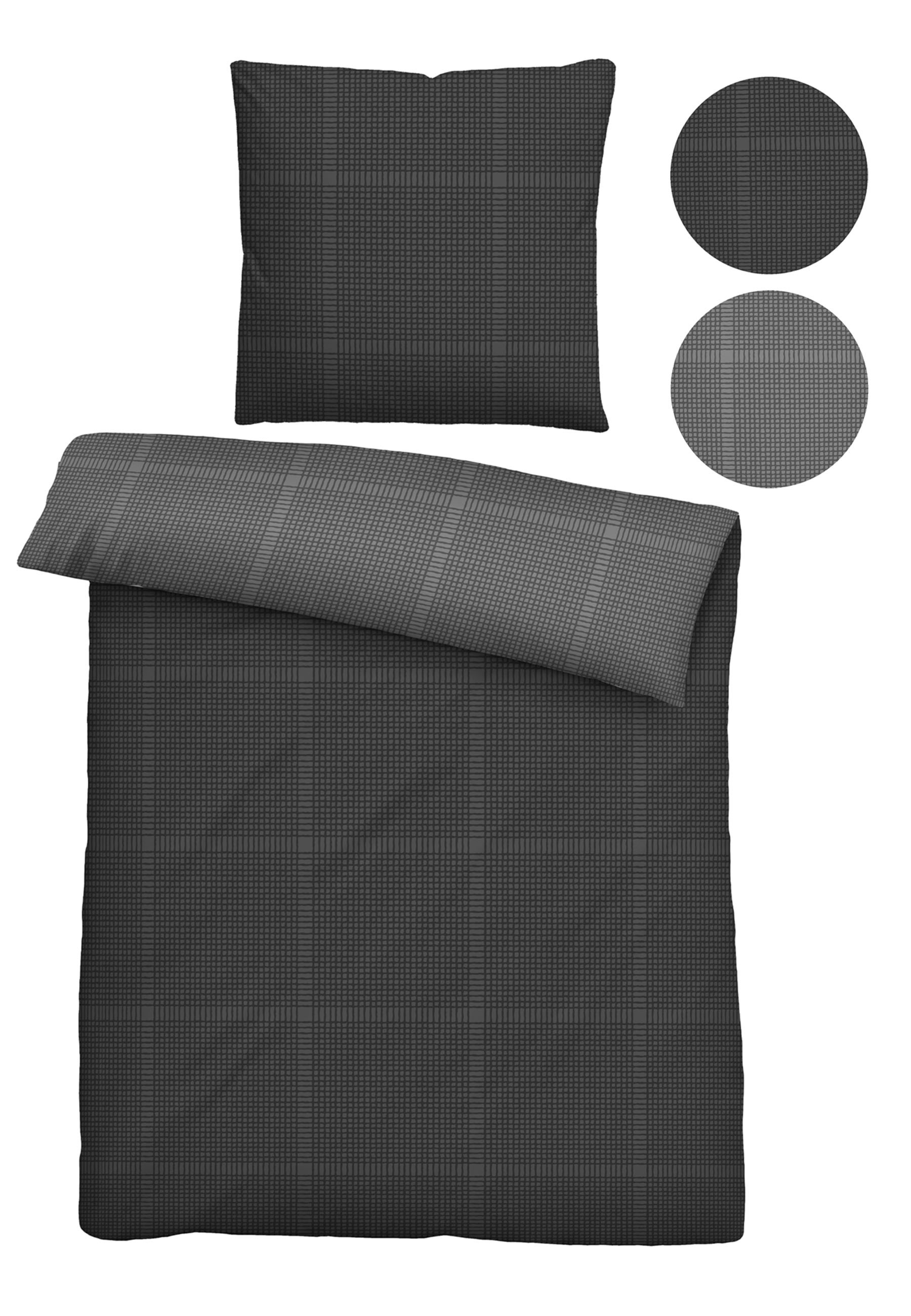 Biberna Wendebettwäsche "0614606" 2 Stk. tlg. feiner Glanz + weicher Griff, günstig online kaufen