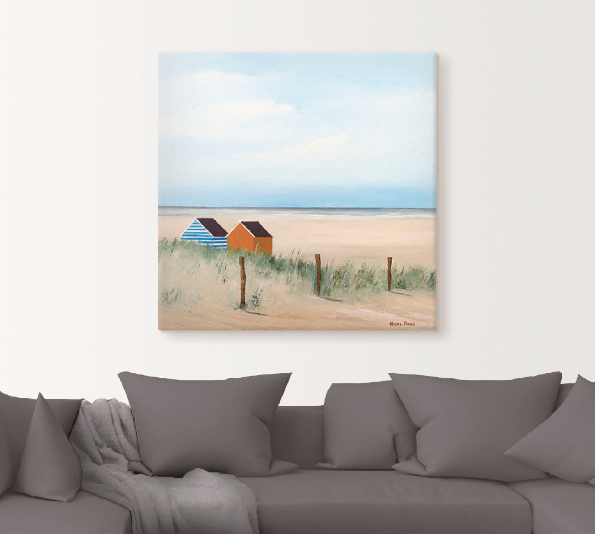 Artland Wandbild »Sonniger Morgen V«, Strand, (1 St.), als Leinwandbild, Poster in verschied. Größen