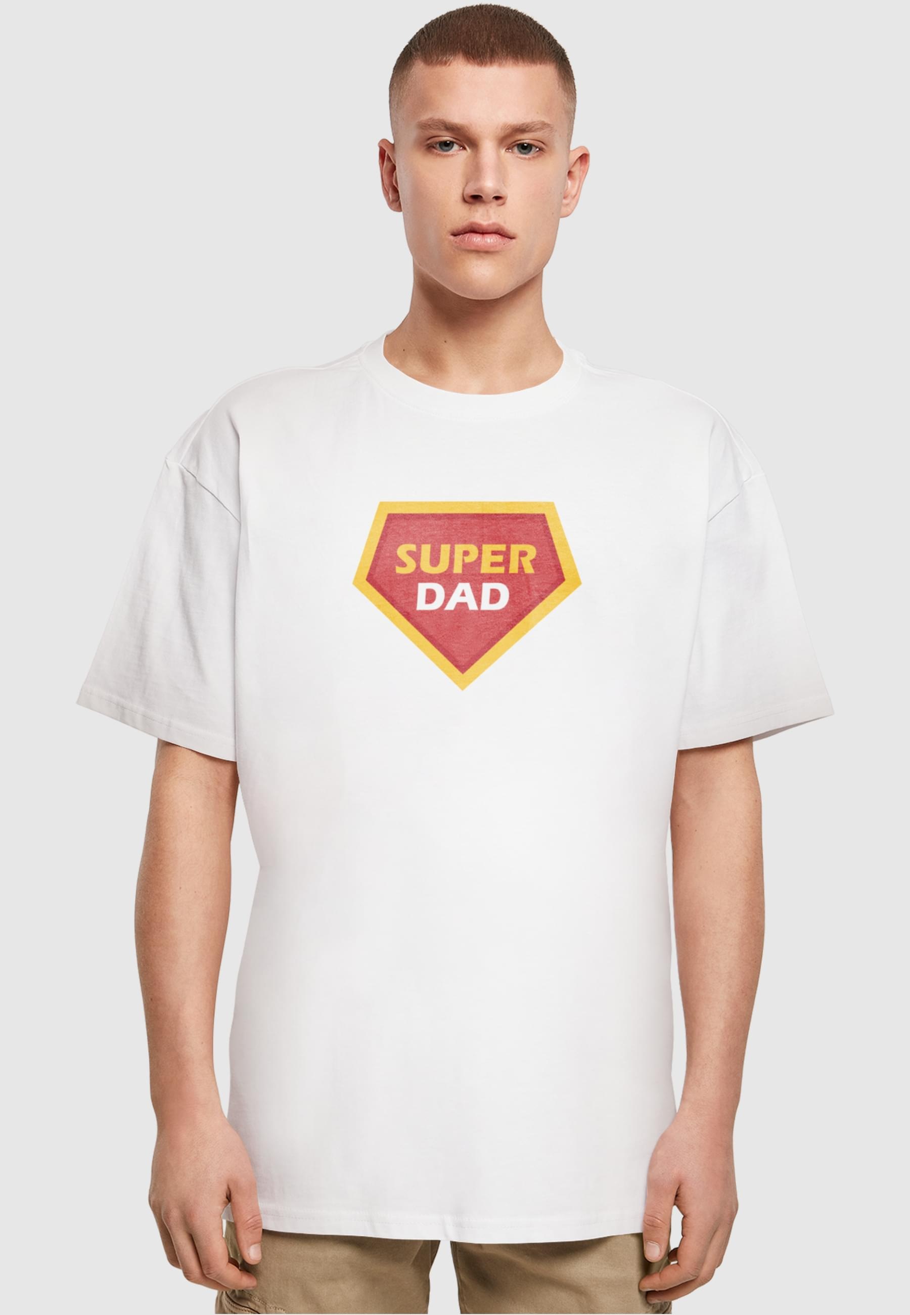 Merchcode T-Shirt »Merchcode Herren Fathers Day - Super dad Heavy Oversize Tee«, (1 tlg.)