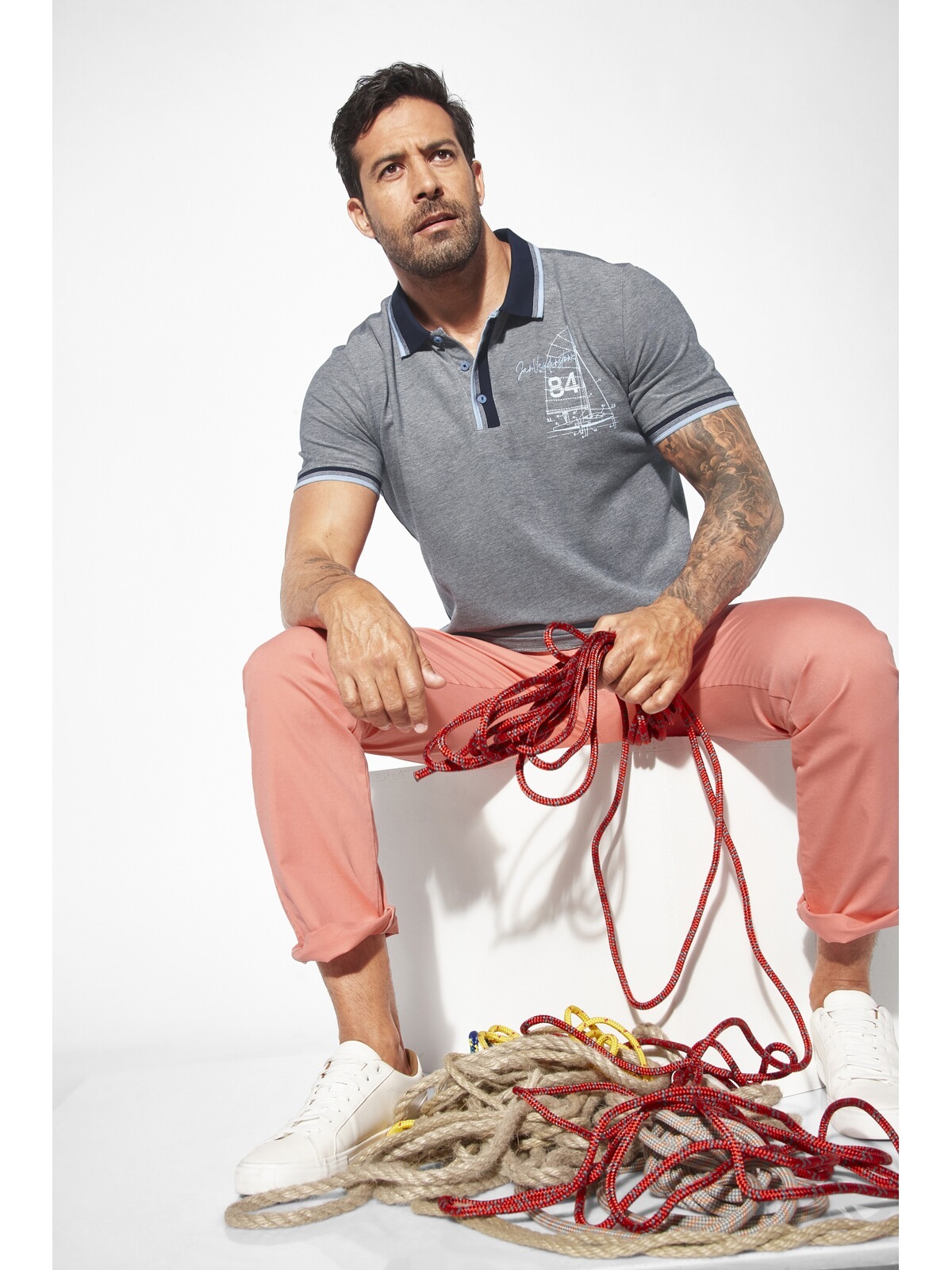 Jan Vanderstorm Poloshirt »Poloshirt HERFINN«, (1 tlg.)
