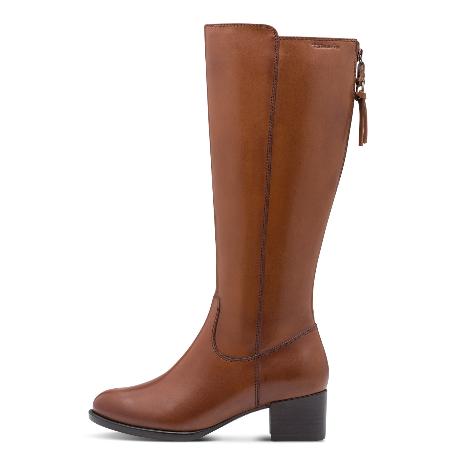 Tamaris Stiefel  , Blockabsatz, Langschaftstiefel mit Innenreißverschluss