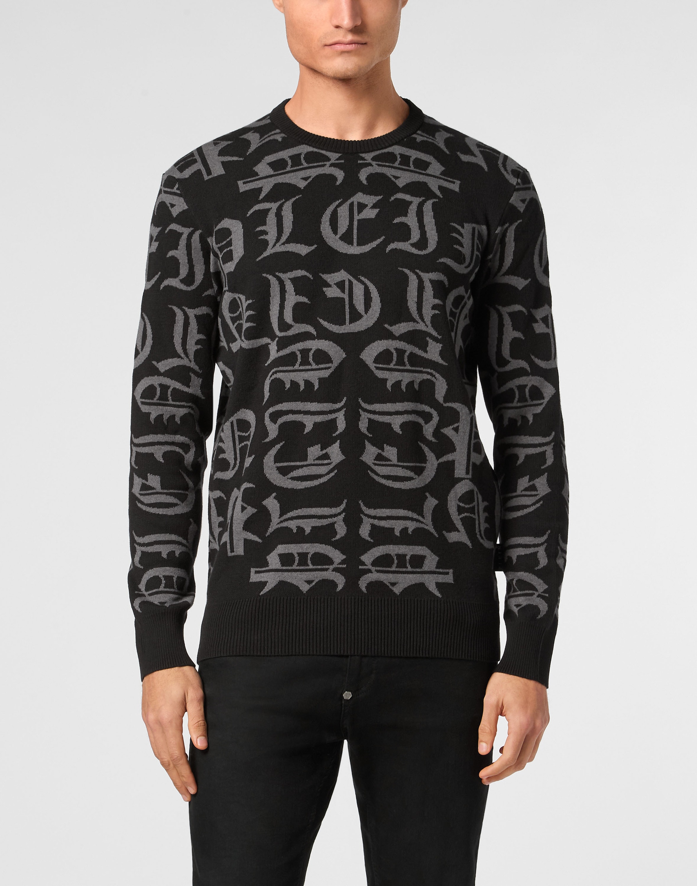 PHILIPP PLEIN Rundhalspullover »Gothic Plein«