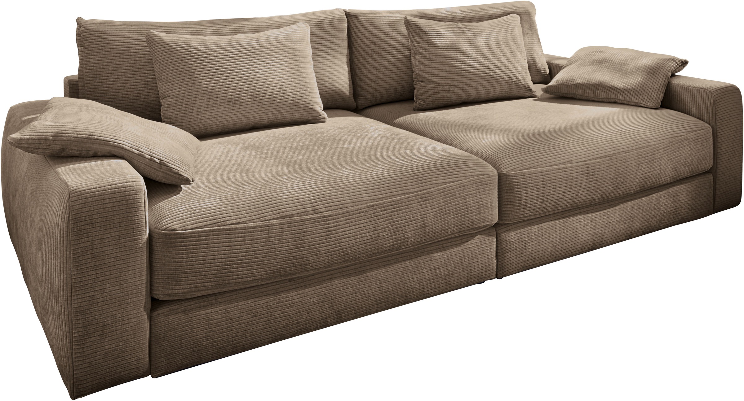 Jockenhöfer Gruppe Big-Sofa "Milano XXL, B: 290 cm" mit Zierkissen, Relaxfl günstig online kaufen