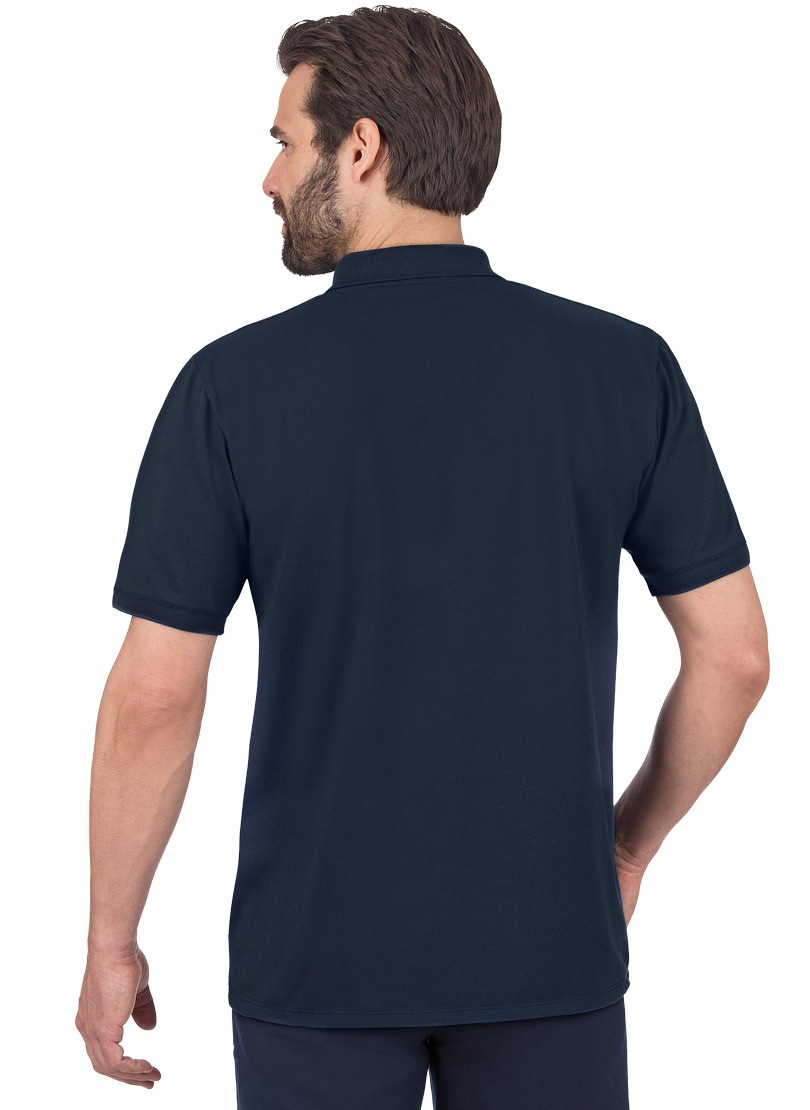 Trigema Poloshirt in mit | Knopfleiste BAUR Kragen Piqué-Qualität
