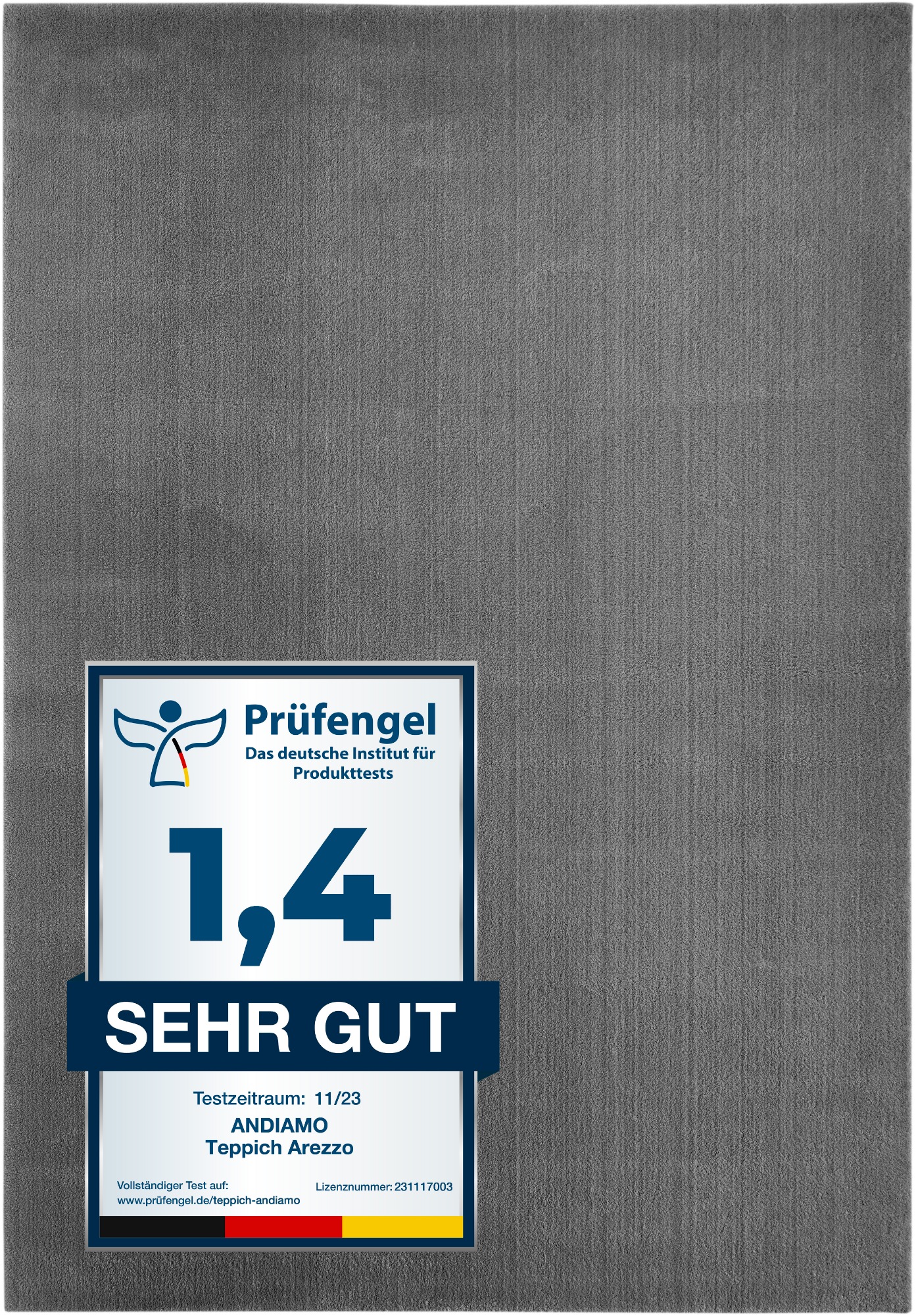 Andiamo Badematte "Arezzo" Höhe 16 mm rutschhemmend beschichtet fußbodenhei günstig online kaufen