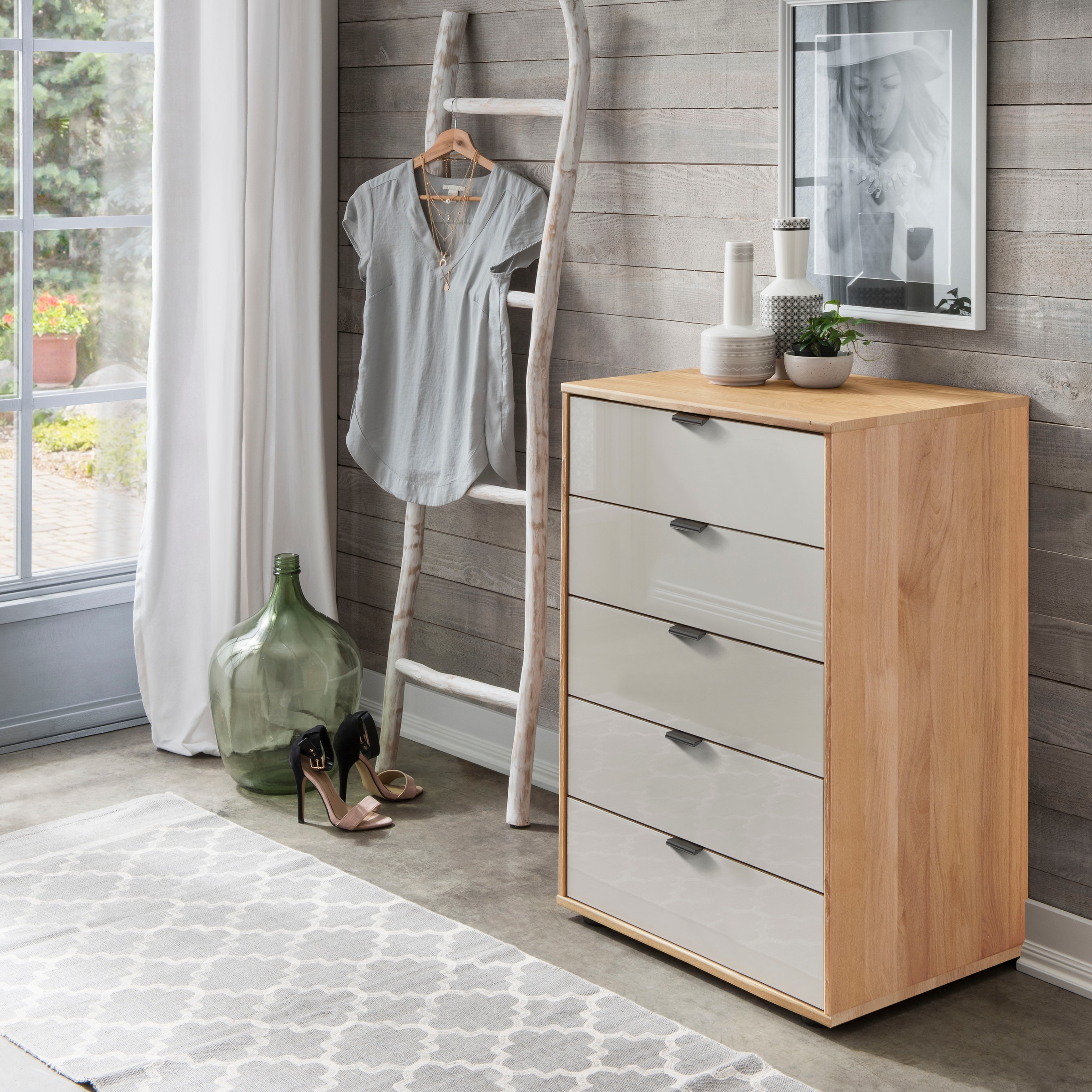 WIEMANN Schubkastenkommode "Cardiff Sideboard, Wäscheschrank, teilmassiv Er günstig online kaufen