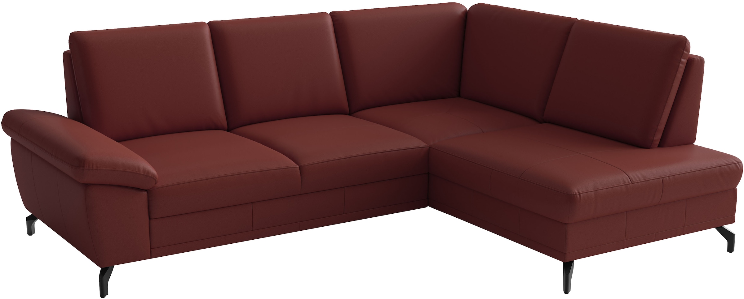 sit&more Ecksofa »Chelsea L-Form, B: 249 cm, Leder« optional mit Bettfunktion und Bettkasten