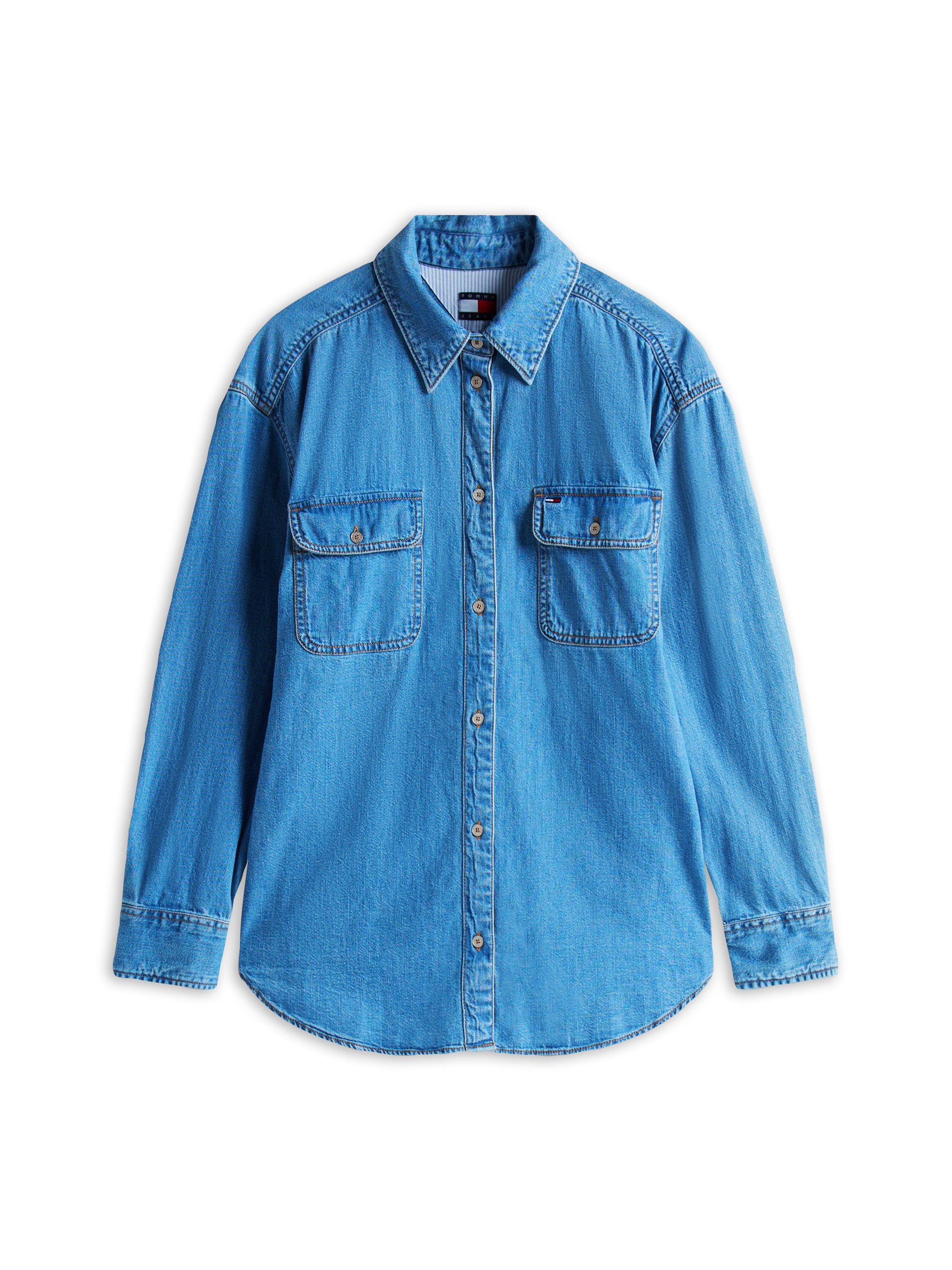 Thumbnail - Tommy Jeans Jeansbluse "LS RELAXED DENIM SHIRT EXT"