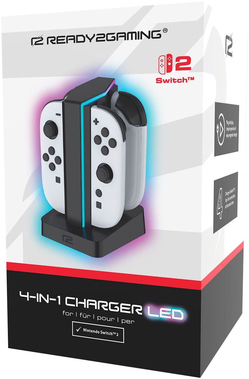 Ready2gaming Ladestation »Switch 2 4in1 Charger mit LED Beleuchtung«