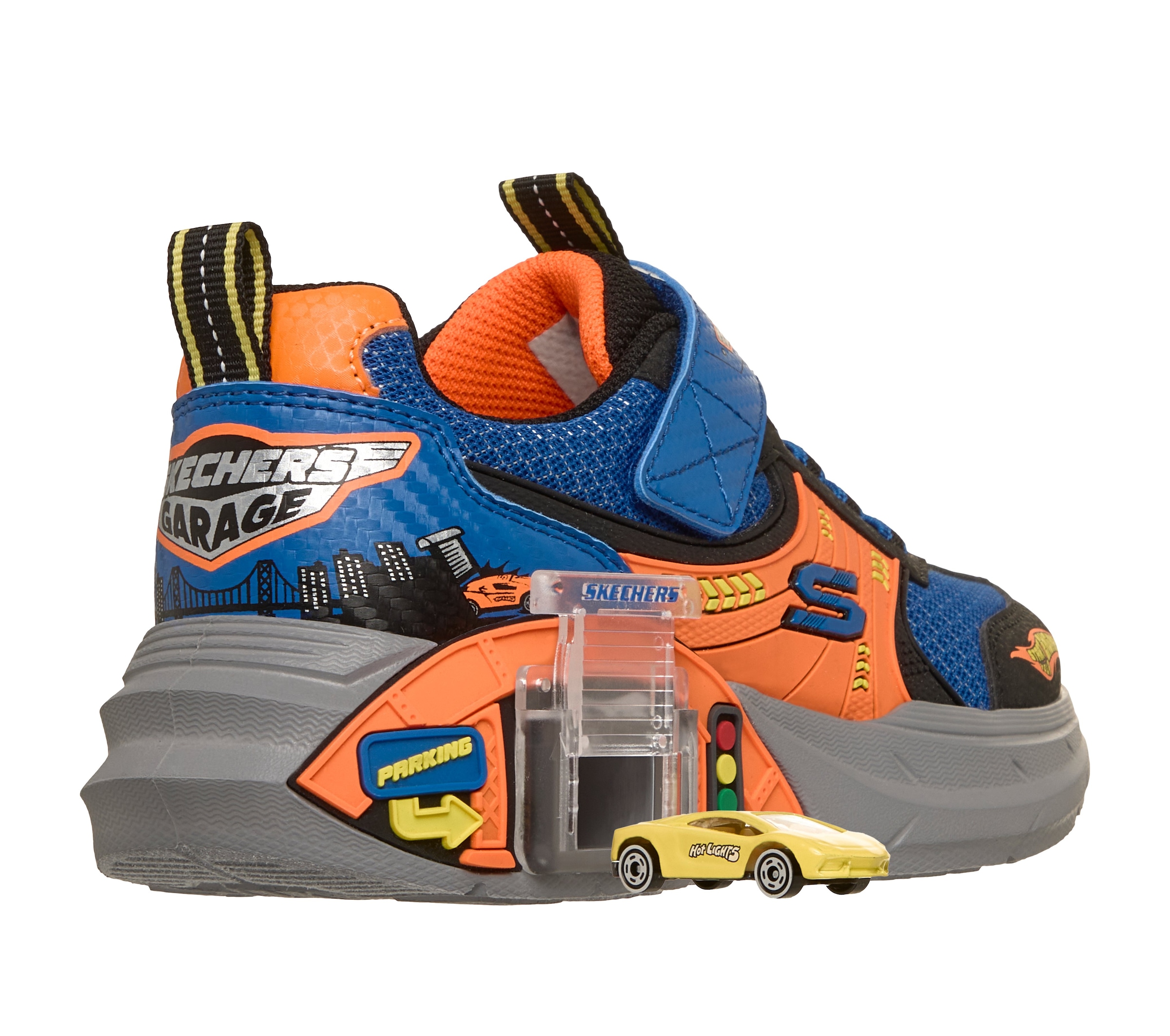 Skechers Sneaker »Compartment & Two Toy Cars«  Kinderschuh mit buntem Muster, Größenschablone zum Download