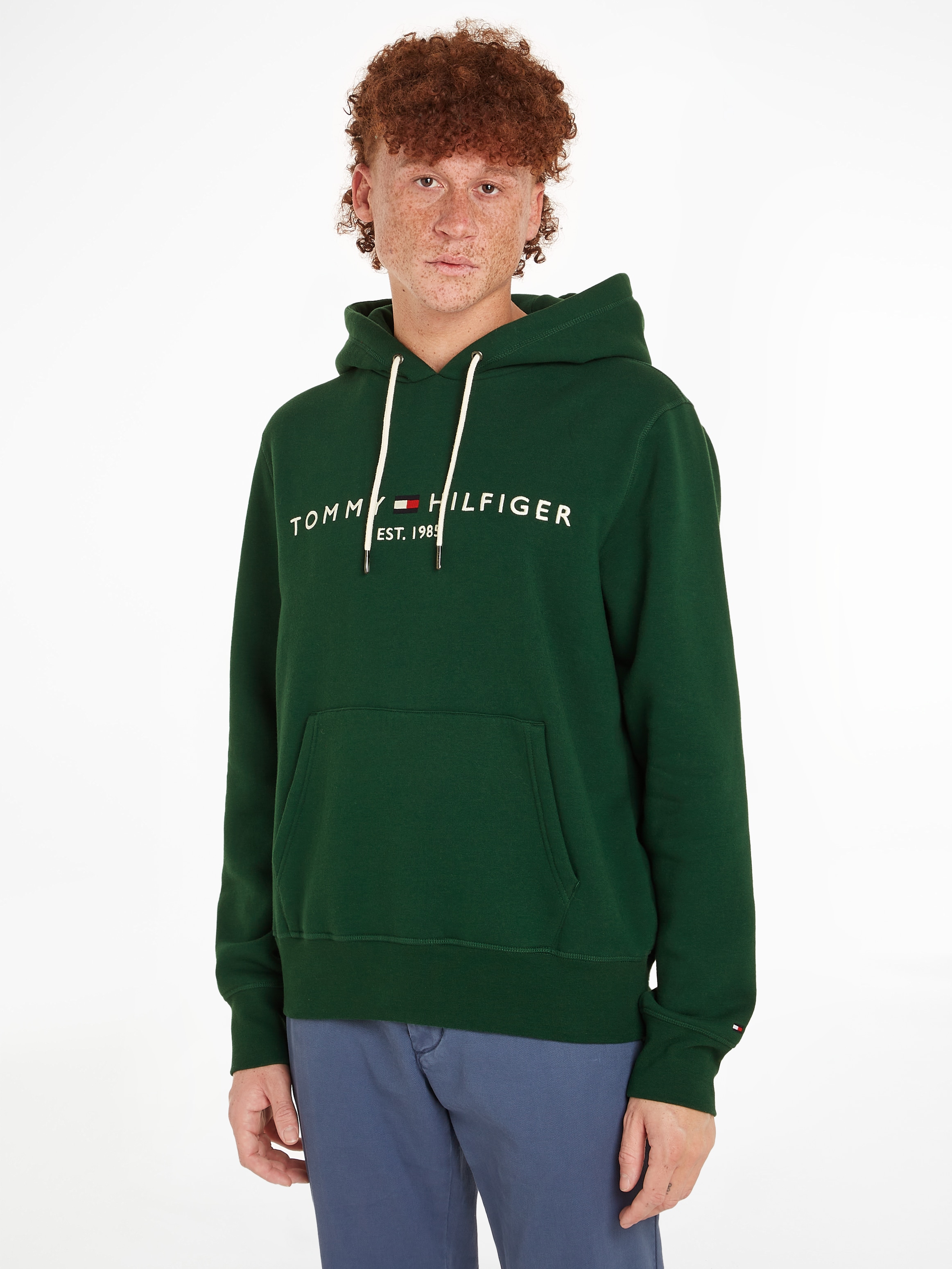 Tommy Hilfiger Kapuzensweatshirt »TOMMY LOGO HOODY«, mit gesticktem TH-Schriftzug auf der Brust