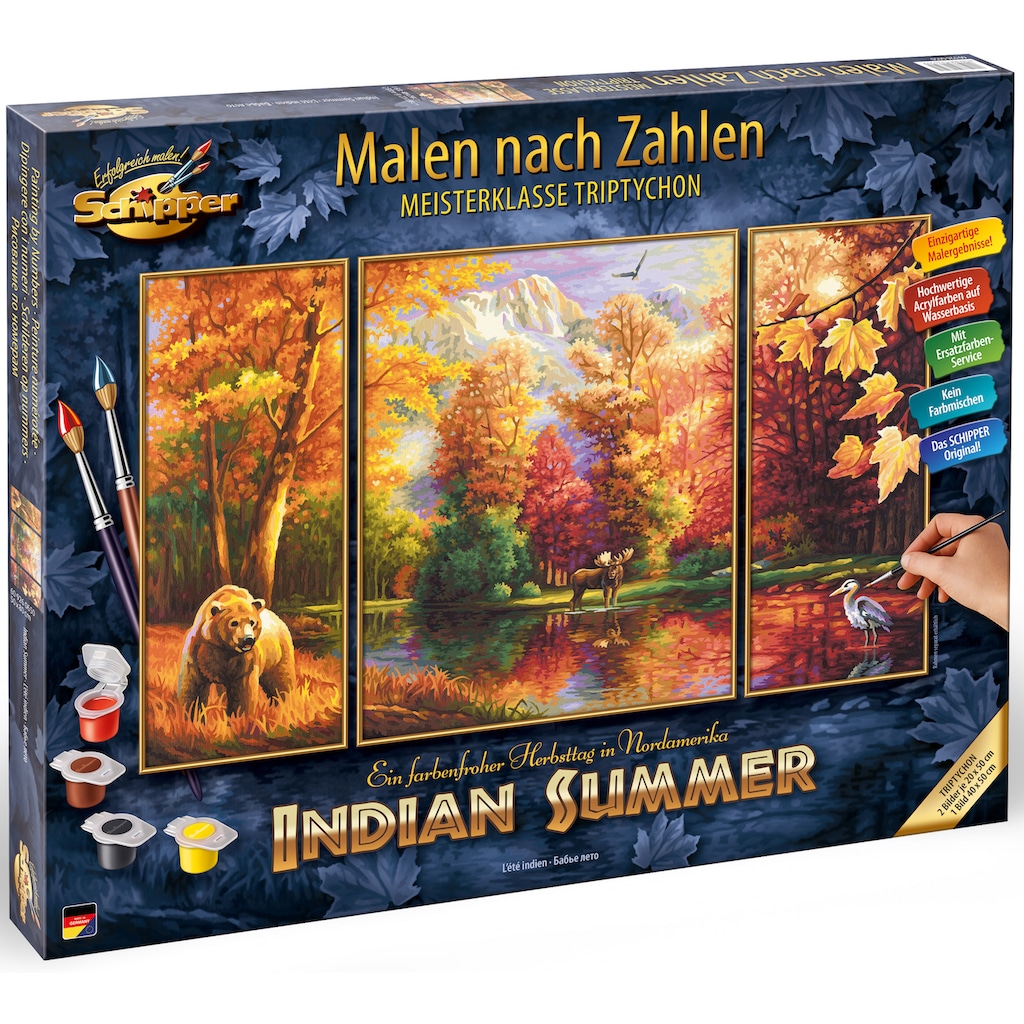 Schipper Malen nach Zahlen »Meisterklasse Triptychon - Indian Summer«