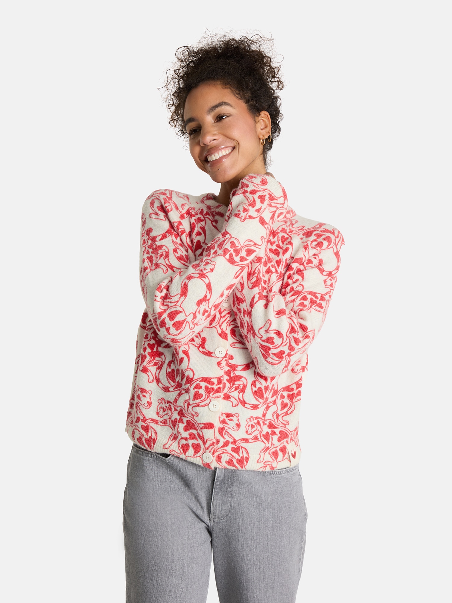 Lieblingsstück Strickjacke "AitanaL" mit Alpakawolle und Wolle günstig online kaufen