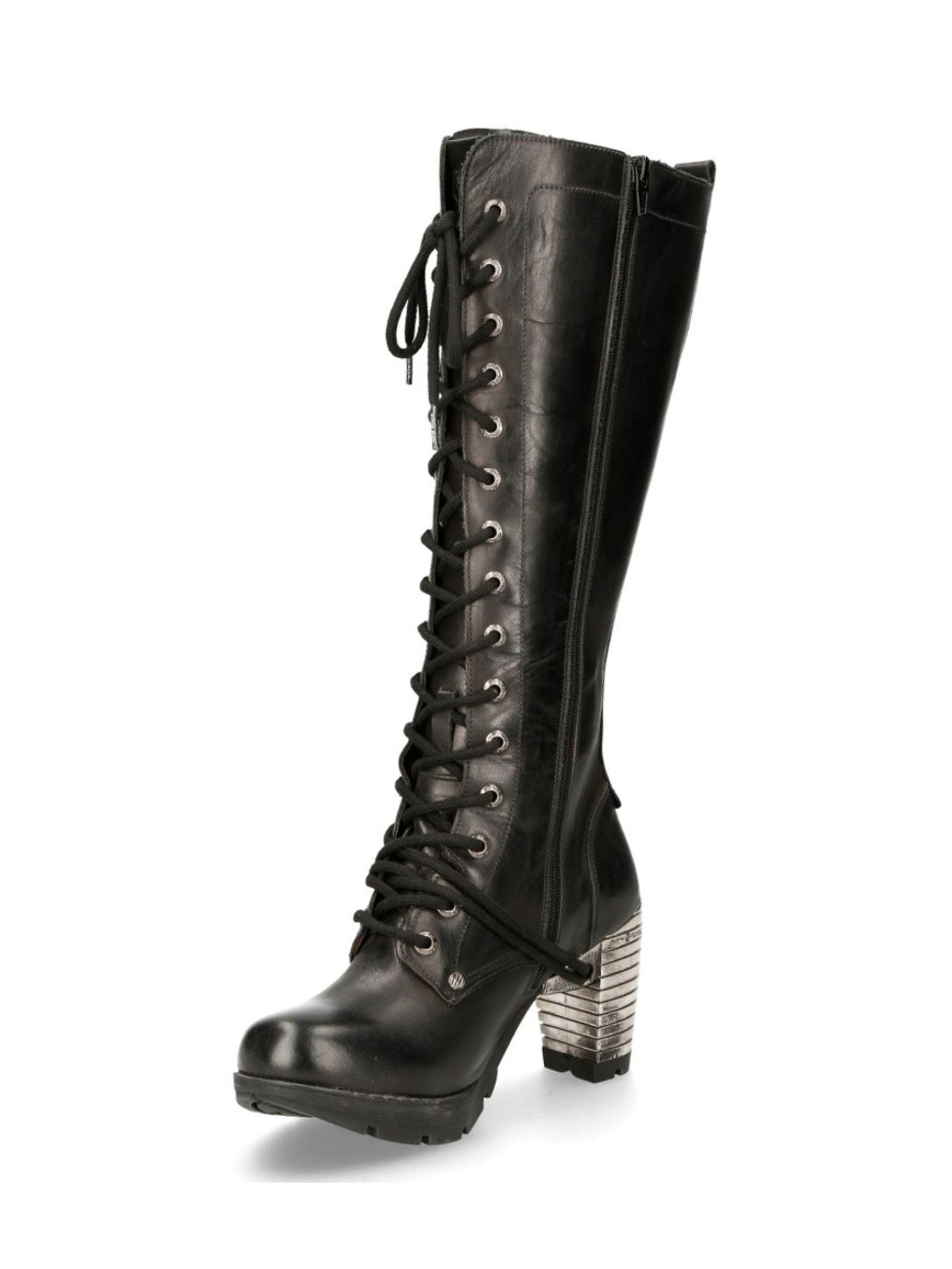 NEW ROCK Schnürstiefel "High Heel Boots M-TR005-S1" Handgefertigt, Made in Spain