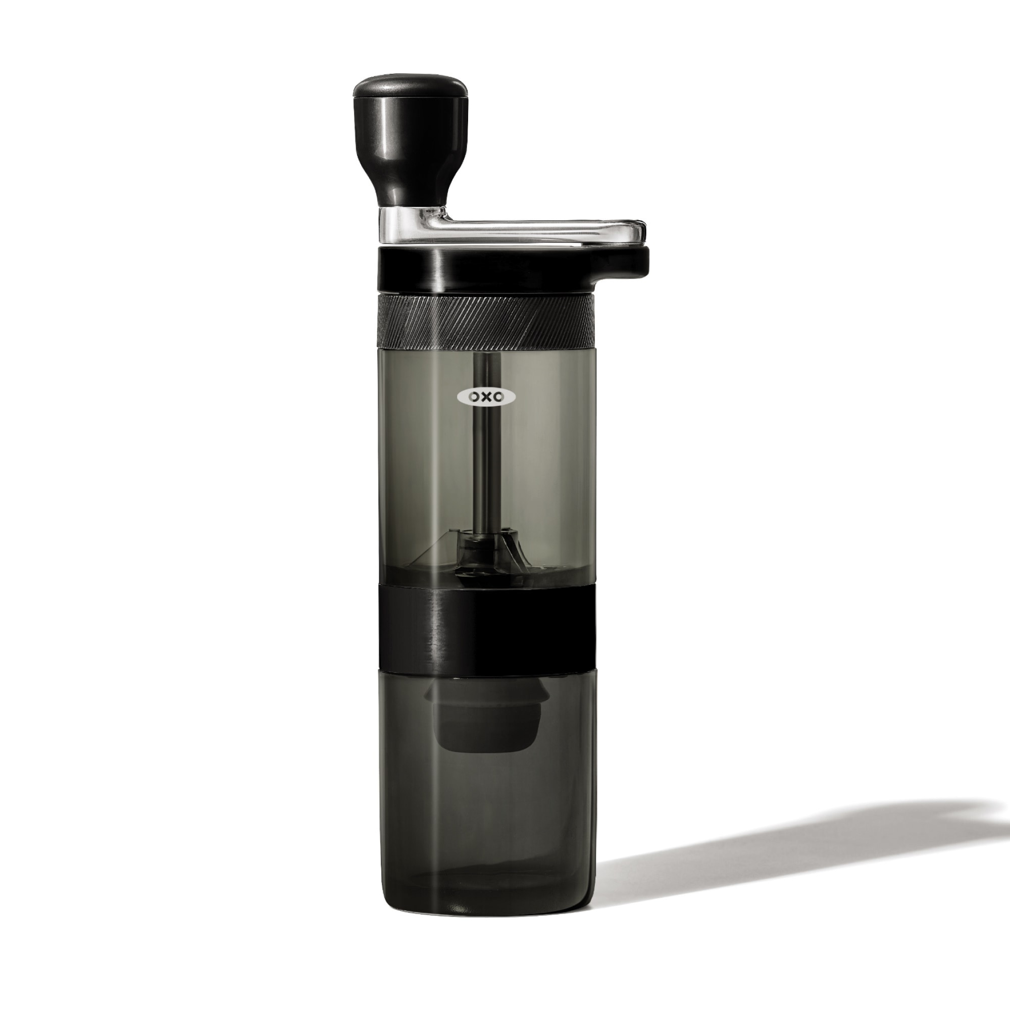 OXO Good Grips Kaffeemühle "Brew" Kegelmahlwerk 40 gBohnenbehälter Handkaffeemühle