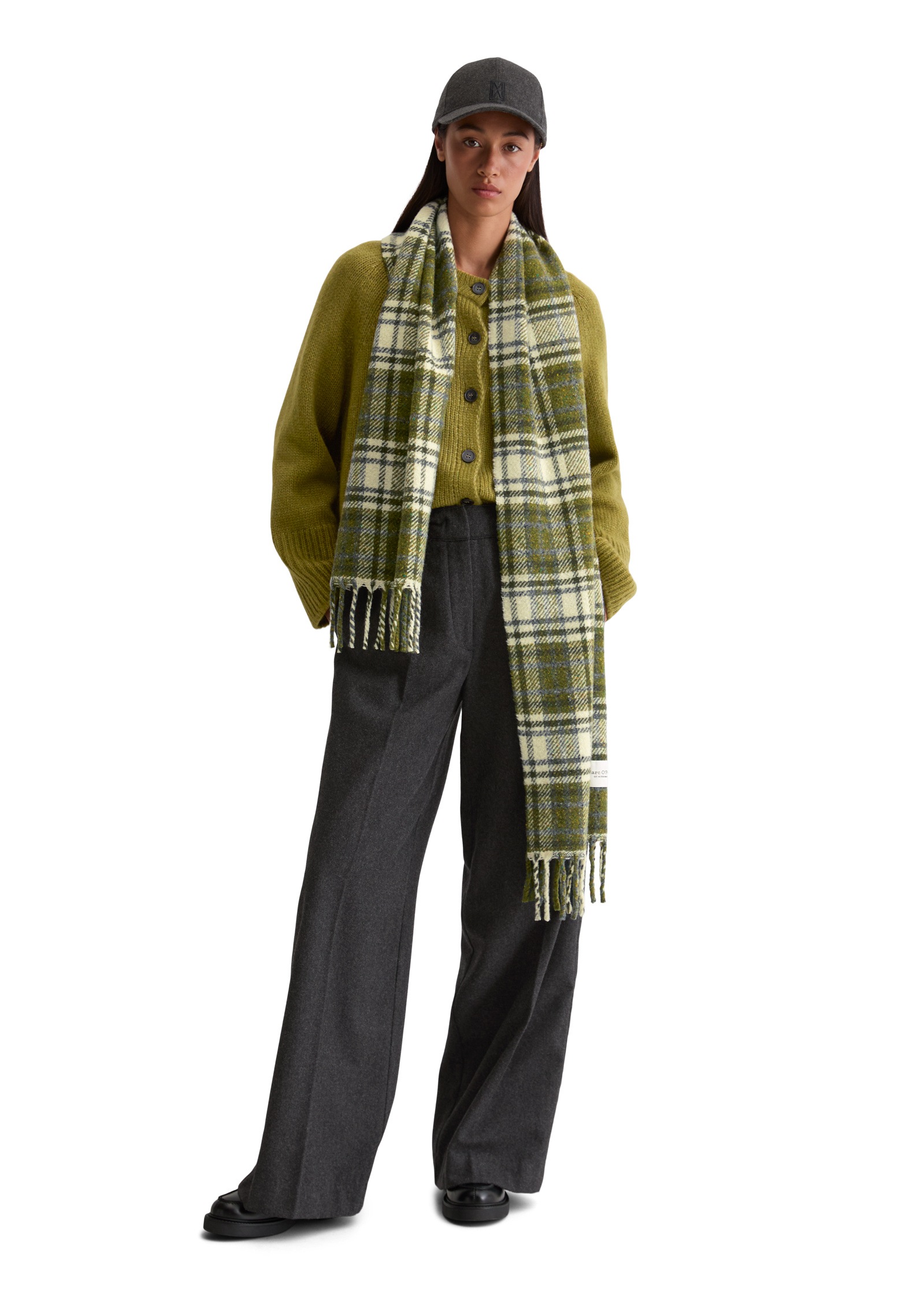 Thumbnail - Marc OPolo Karotuch "aus Schurwolle-Mix"