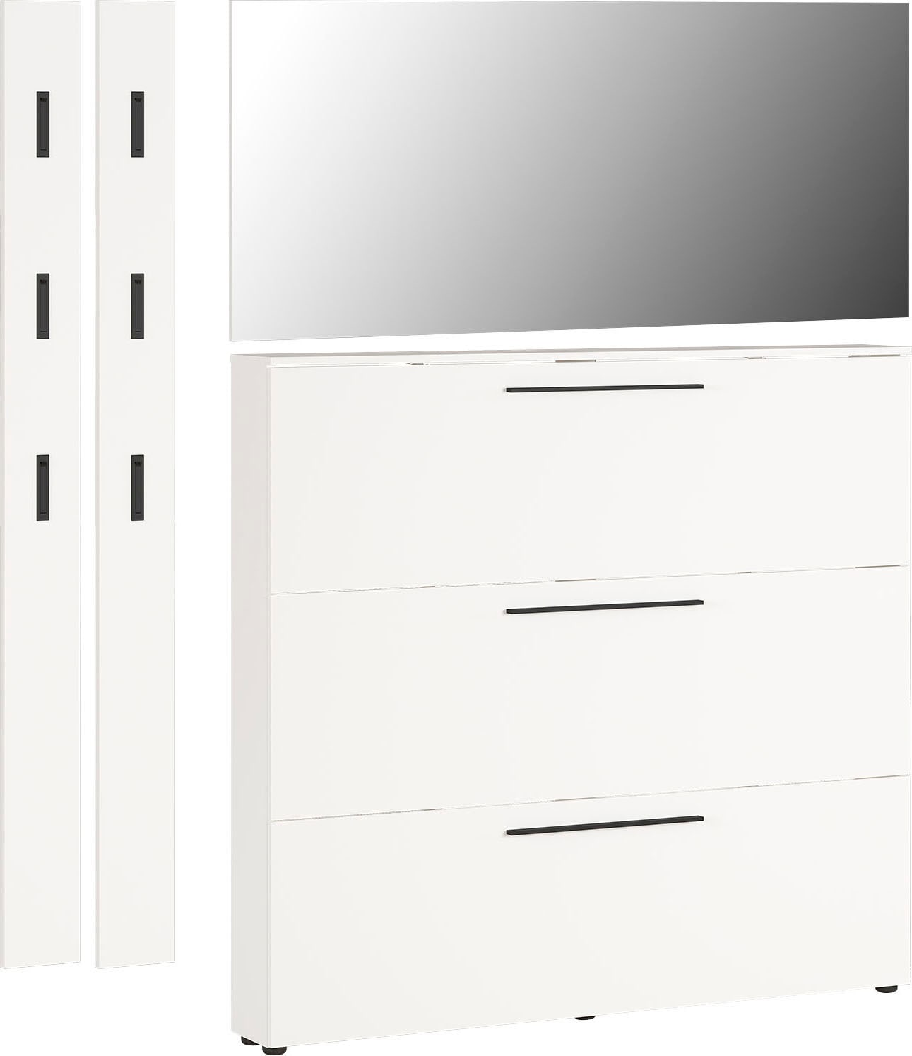 Garderoben-Set GERMANIA, weiß, Flur, Kastenmöbel-Sets, "GW-Utah"