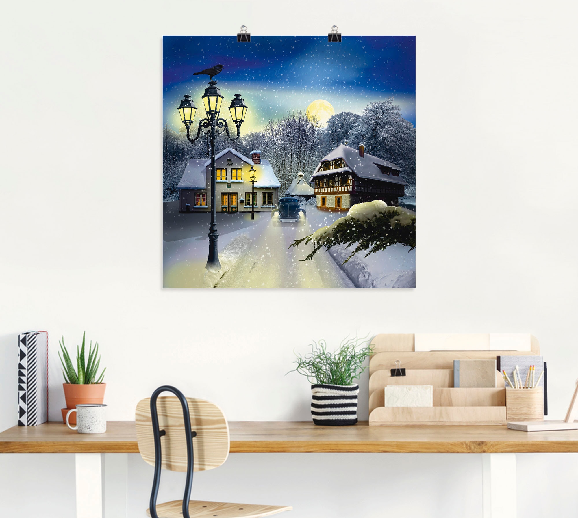 Artland Wandbild »Winterzeit«, Vier Jahreszeiten, (1 St.), als Leinwandbild, Poster, Wandaufkleber in verschied. Größen