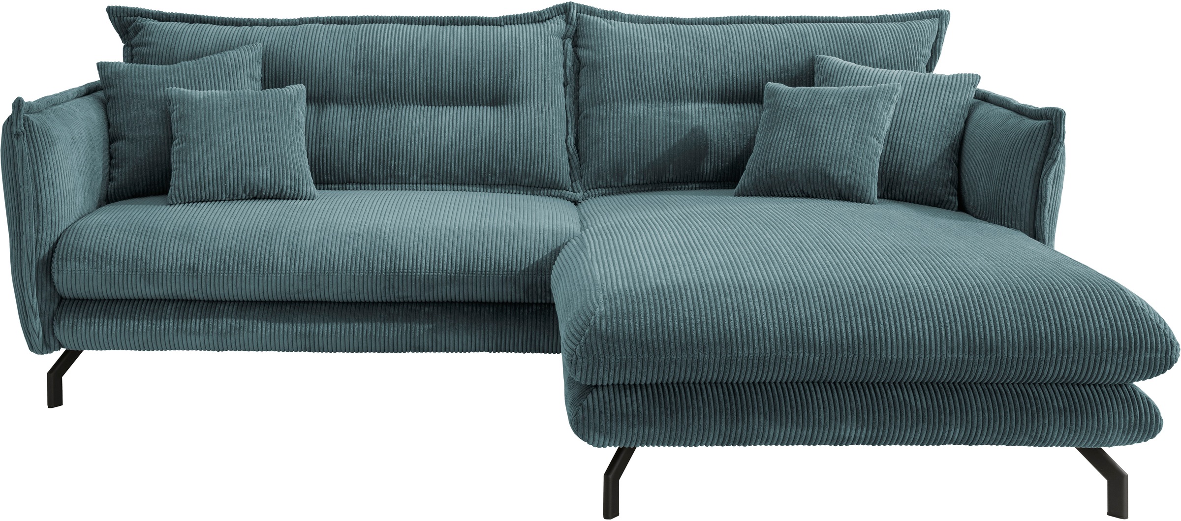 Home affaire Ecksofa "LAVA Breite 255 cm, modern und elegant, aktuelle Kiss günstig online kaufen