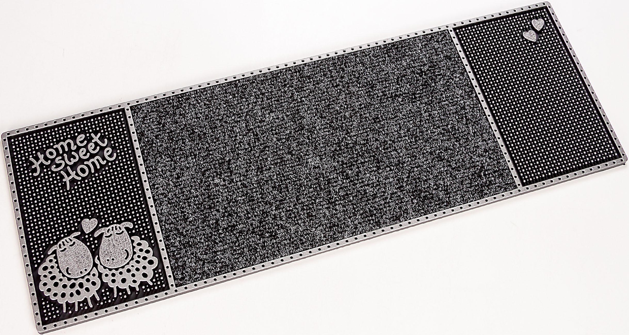 Home2Fashion Fußmatte »CC Clean Merino«, rechteckig, schmale Schmutzfangmatte, mit Spruch, robust, In- und Outdoor geeignet
