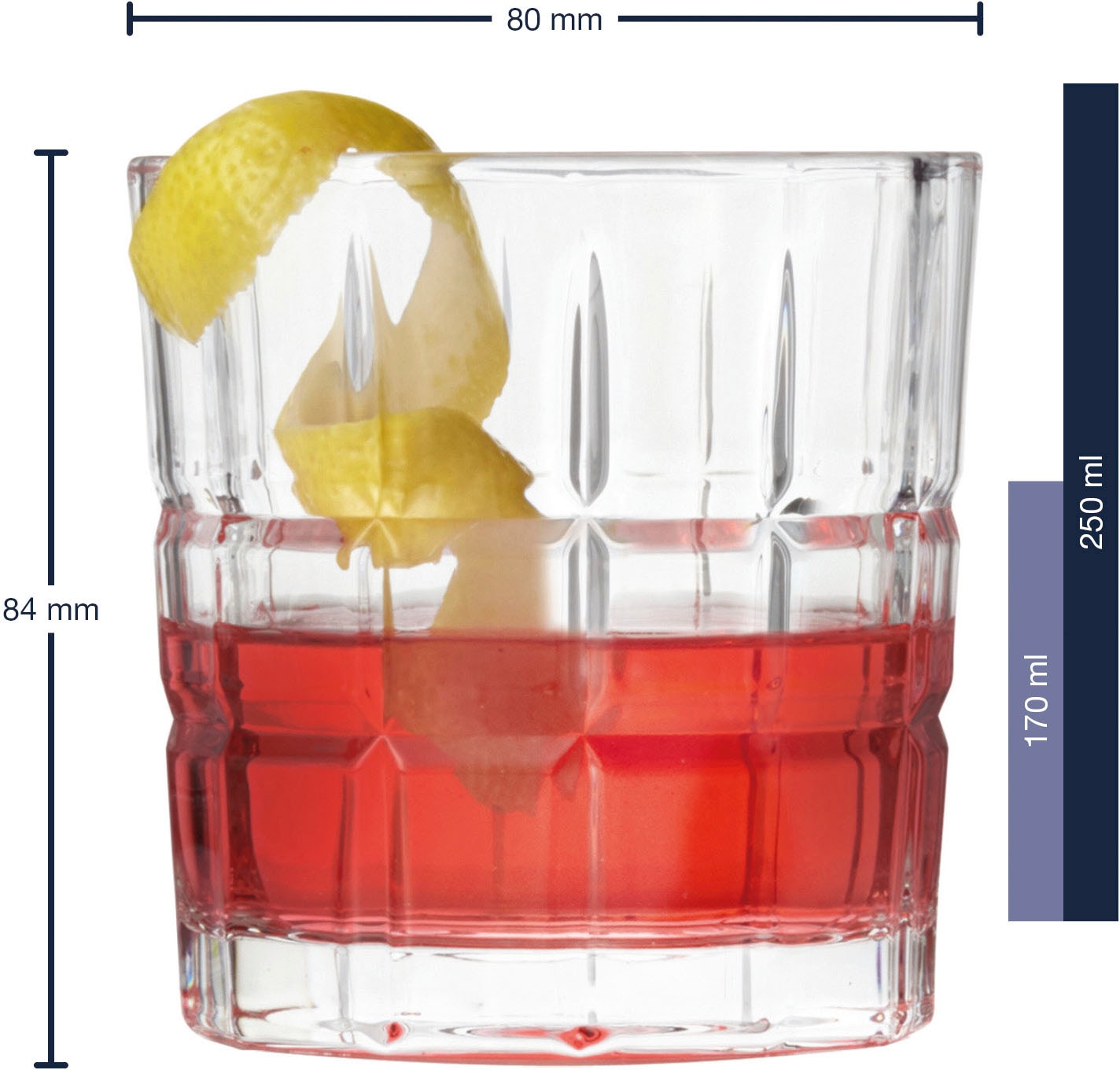 LEONARDO Gläser-Set »SPIRITII« 3-teilig (1 Karaffe, 2 Gläser), Reliefoptik