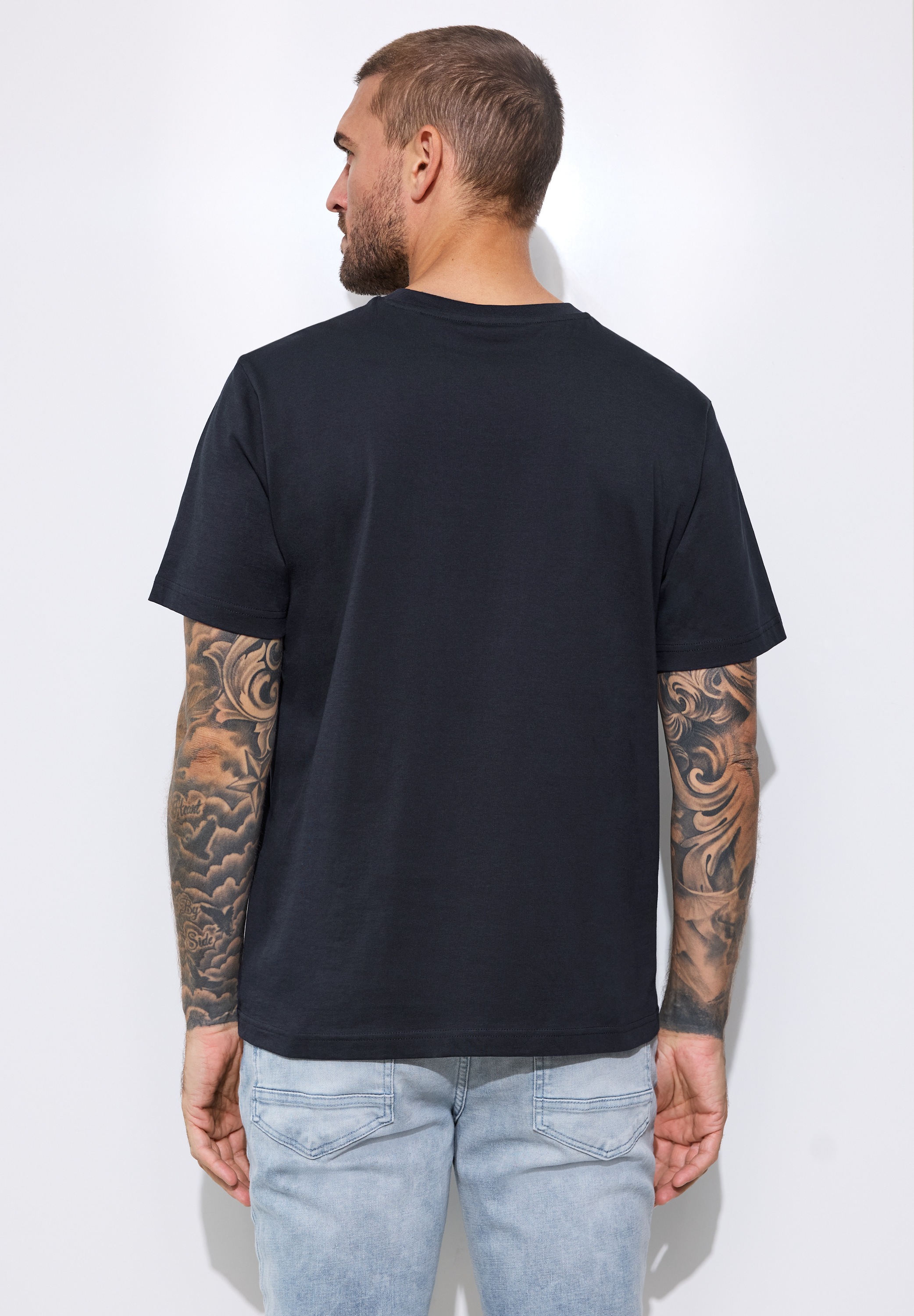STREET ONE MEN T-Shirt aus reiner Baumwolle