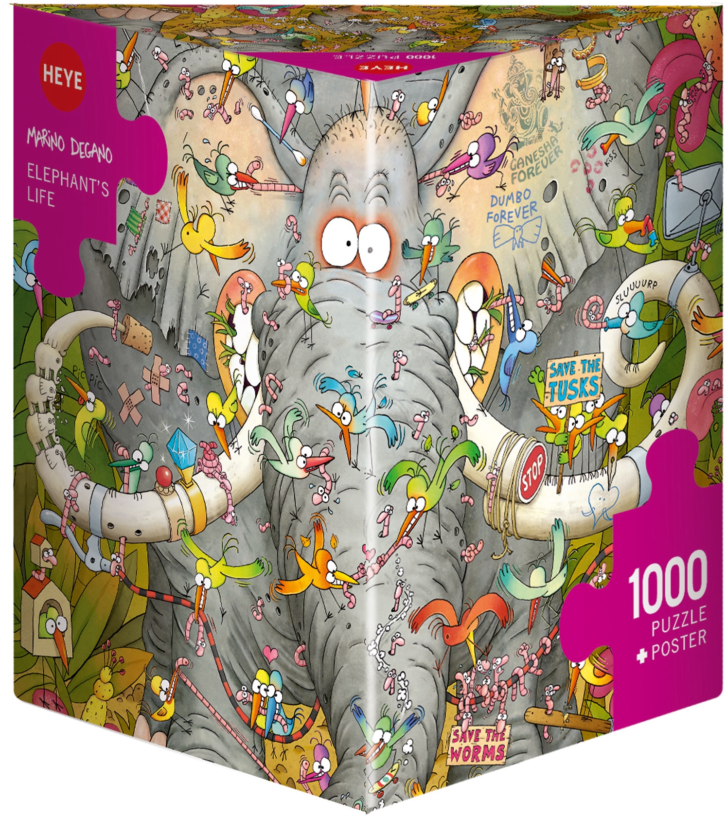 HEYE Puzzle »Elephant's Life, Degano«, Made in Europe