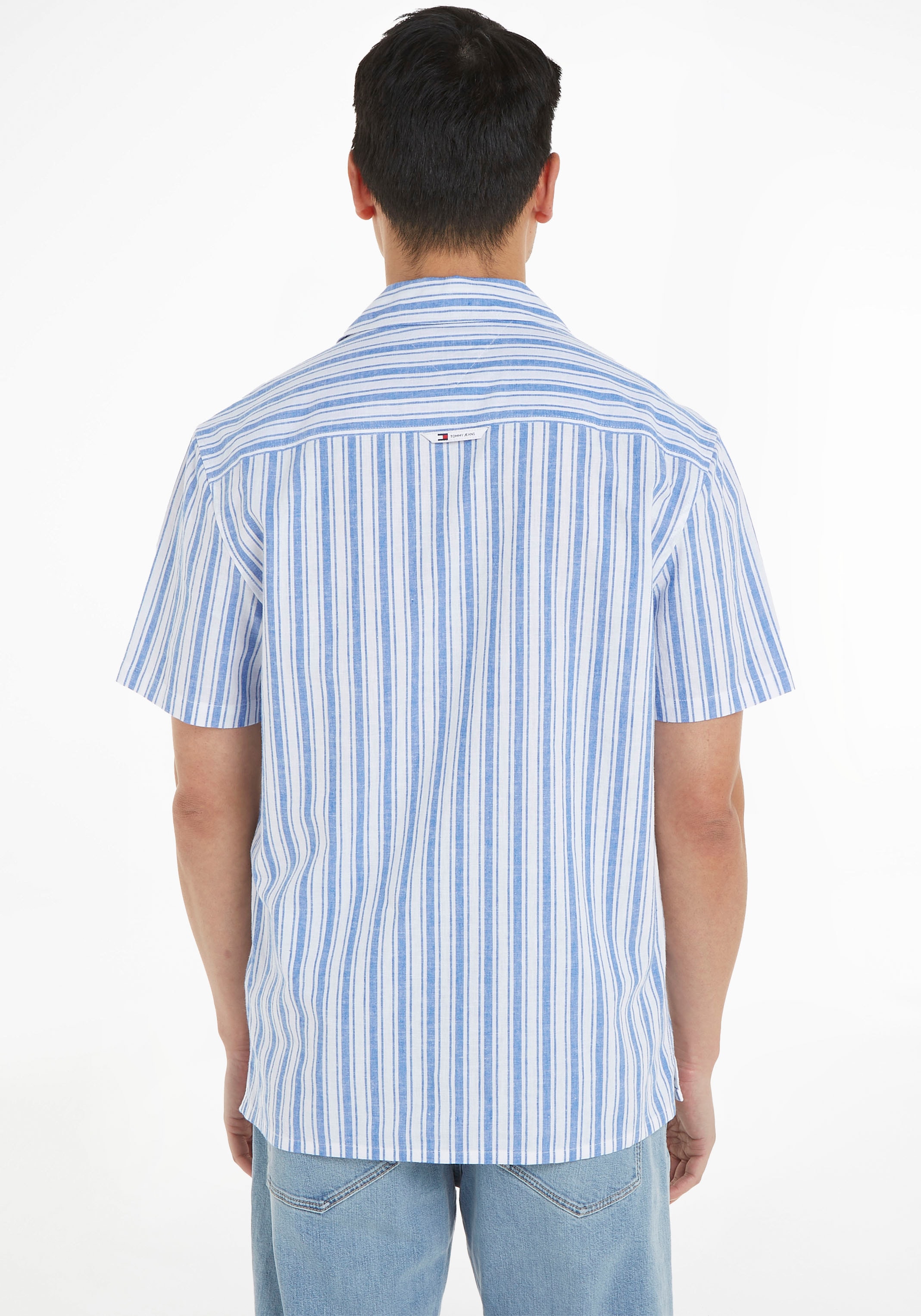 Tommy Jeans Kurzarmhemd "TJM STRIPE LINEN SS SHIRT EXT" günstig online kaufen