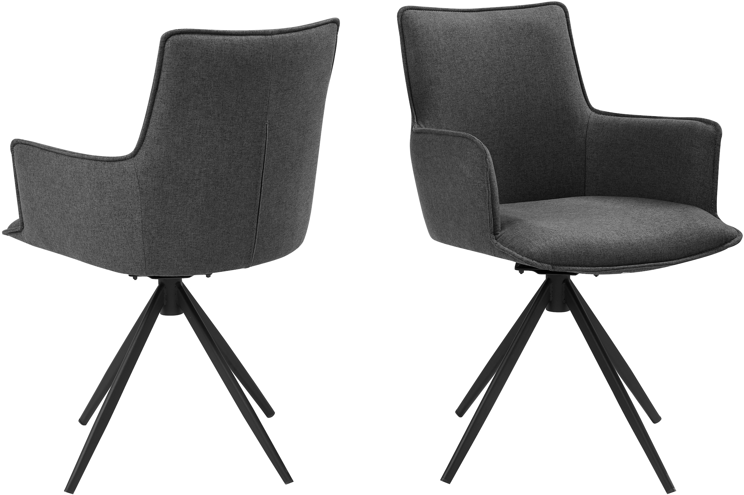 OTTO home Drehstuhl "Amoreve" (Set) 2 Stk.hochwertiger Strukturstoff, ergon günstig online kaufen