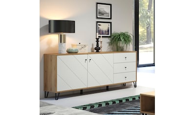 Sideboard »Tarragona«, Fräsungen in Rautenoptik